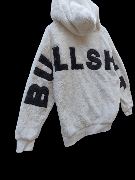Japanese Brand Ragout Hoodies Bullshit spell out sherpa jacket Size US L / EU 52-54 / 3 - 5 Thumbnail
