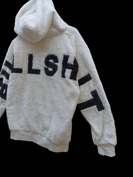 Japanese Brand Ragout Hoodies Bullshit spell out sherpa jacket Size US L / EU 52-54 / 3 - 4 Thumbnail