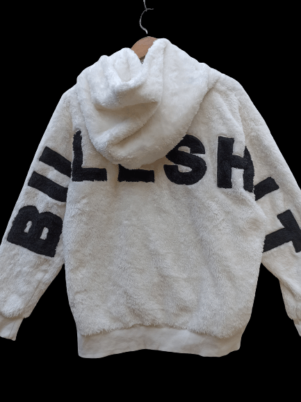 Japanese Brand Ragout Hoodies Bullshit spell out sherpa jacket Size US L / EU 52-54 / 3 - 3 Thumbnail