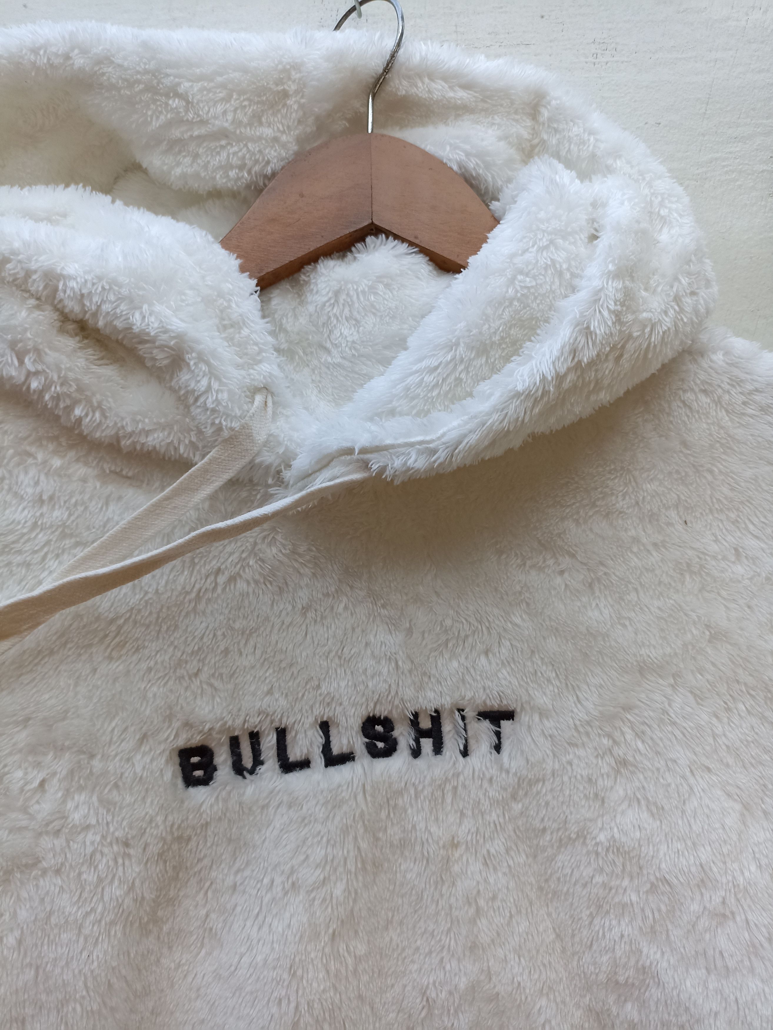 Japanese Brand Ragout Hoodies Bullshit spell out sherpa jacket Size US L / EU 52-54 / 3 - 8 Thumbnail