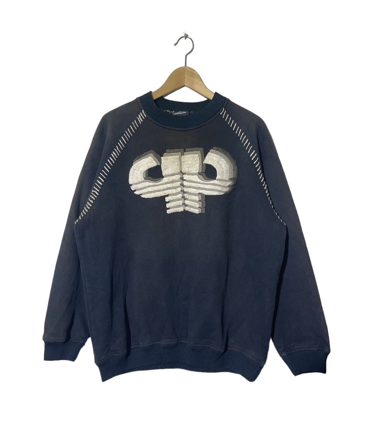 Pelle Pelle VINTAGE FADED PELLE PELLE EMBROIDERY LOGO SWEATSHIRT Size US M / EU 48-50 / 2 - 1 Thumbnail