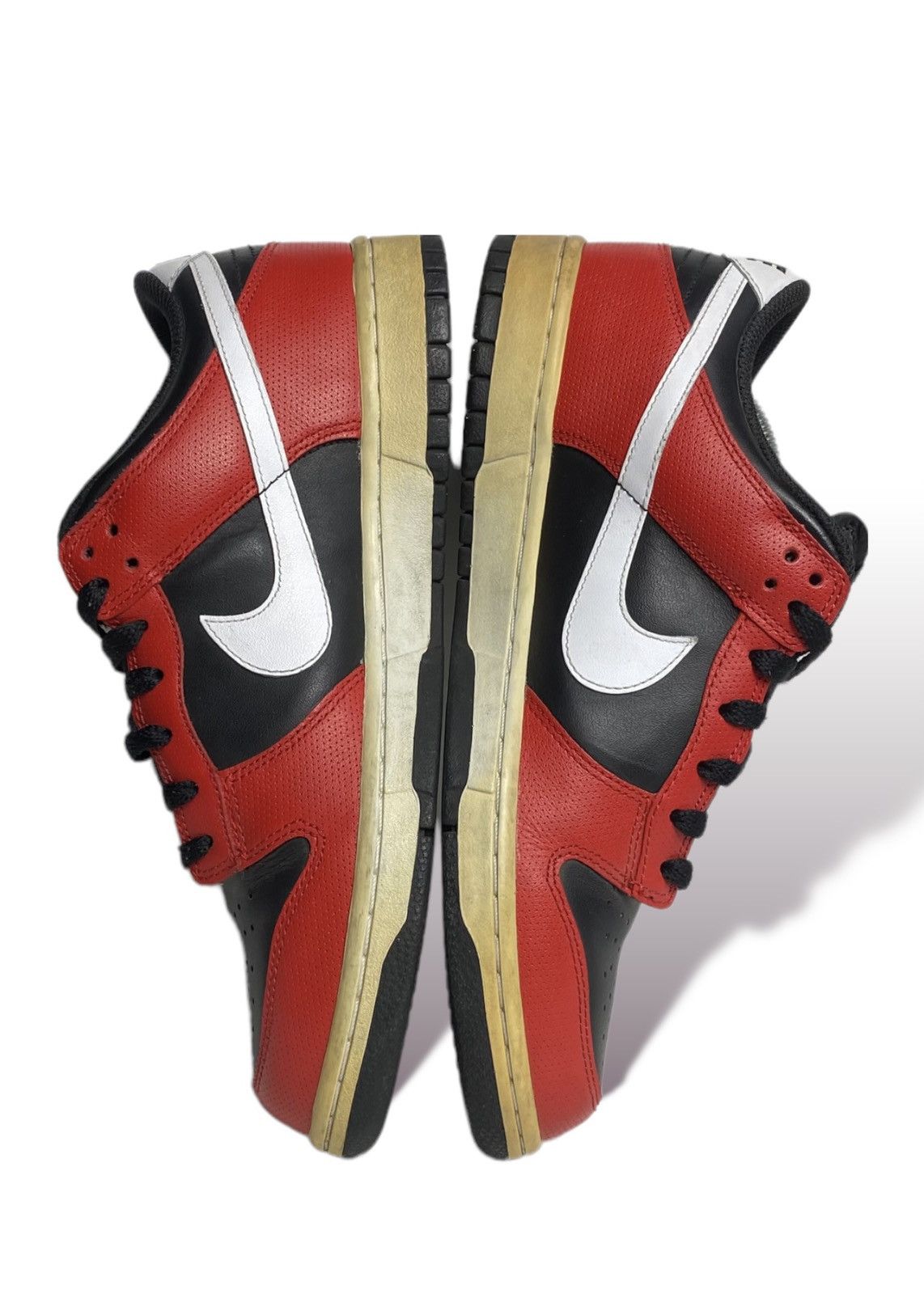 Nike 2011 Nike Dunk Low Micro Perf Pack Red Black *very rare* Size US 9.5 / EU 42-43 - 7 Thumbnail