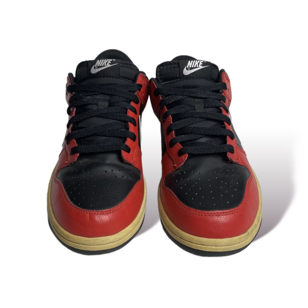 Nike 2011 Nike Dunk Low Micro Perf Pack Red Black *very rare* Size US 9.5 / EU 42-43 - 3 Thumbnail