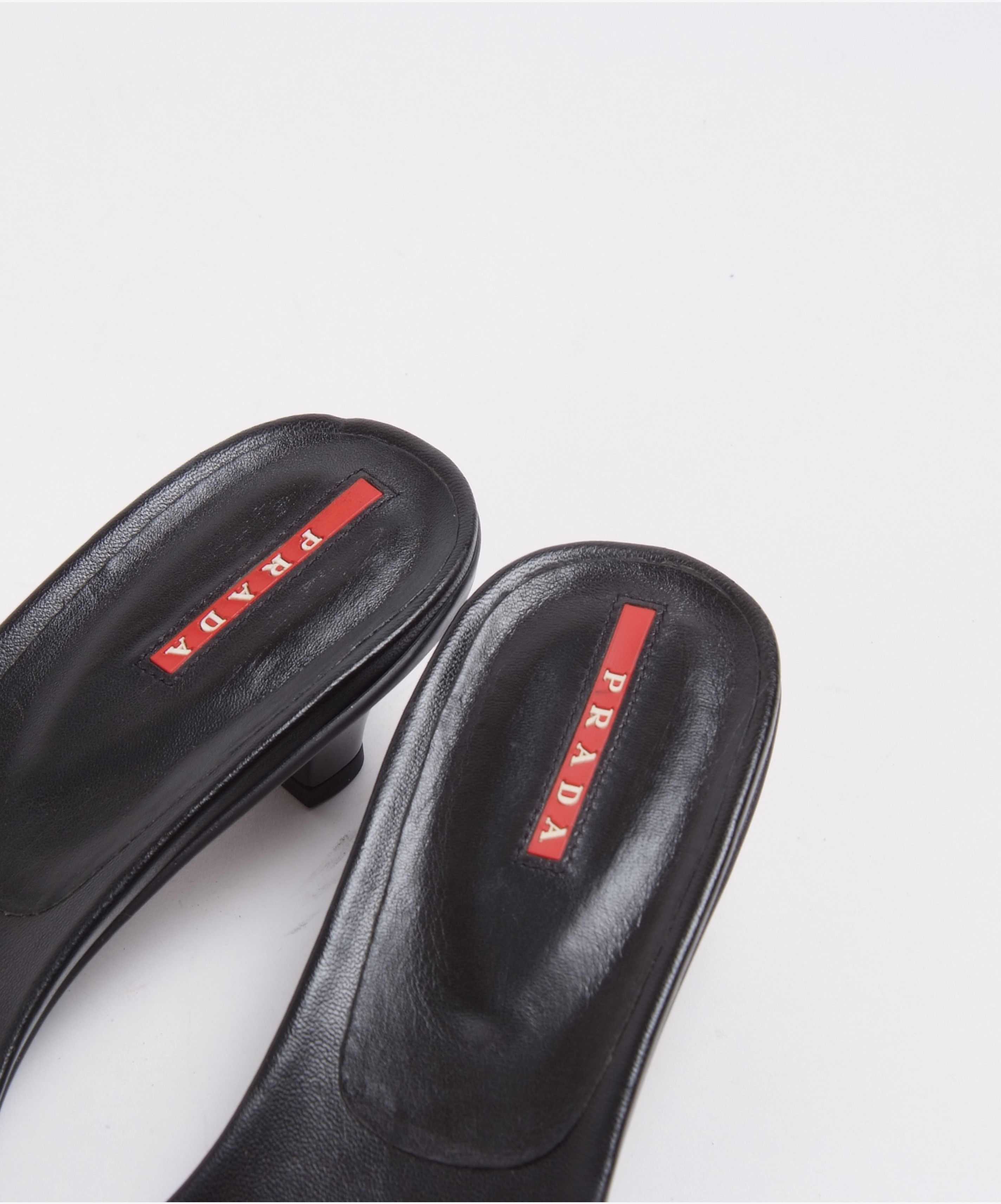 Prada × Vintage Prada Slip on Summer Sandals Logo Webbing & Rubber Soles Size US 8 / IT 38 - 4 Thumbnail