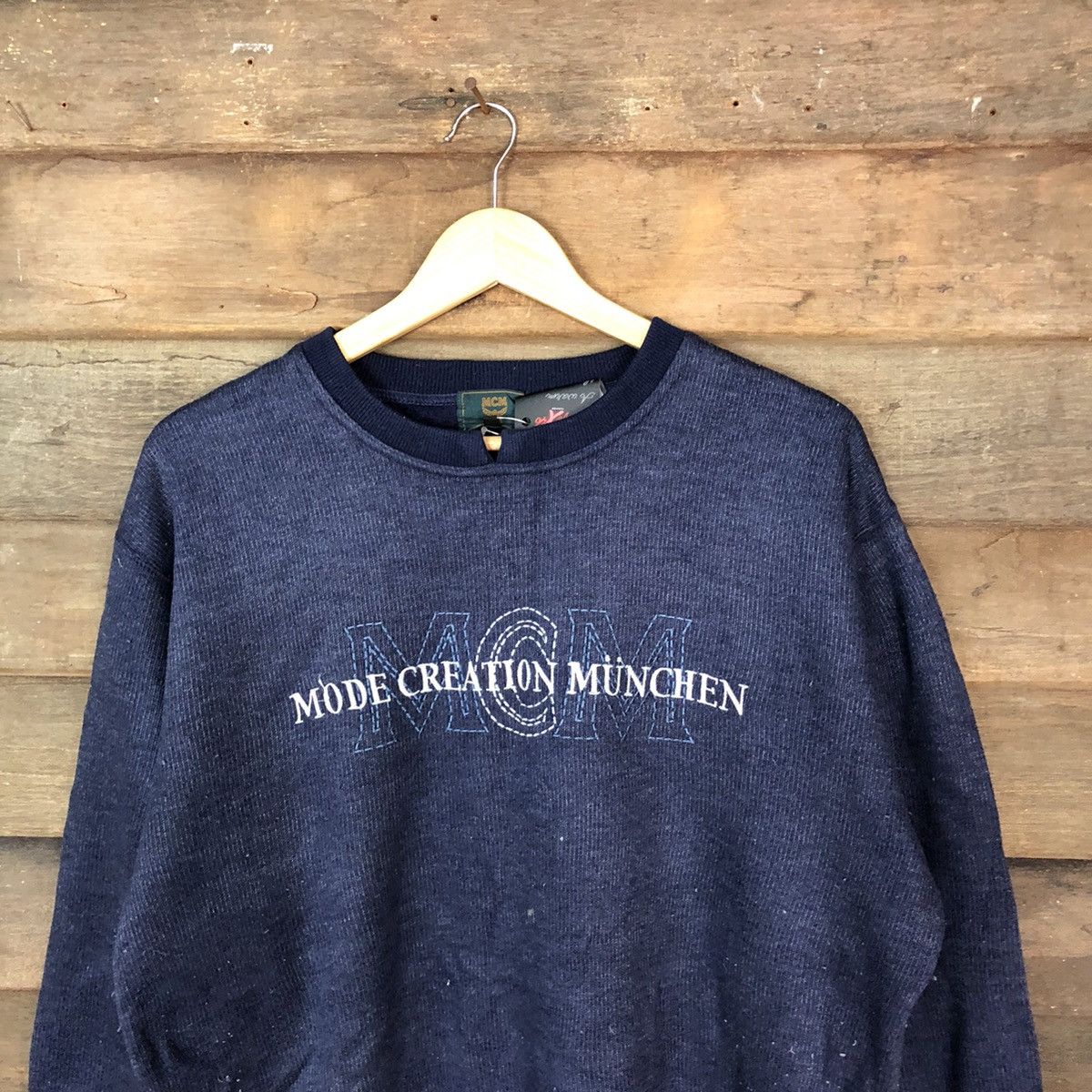 MCM × Vintage MCM Dark blue Sweathshirt #5049 Size US M / EU 48-50 / 2 - 2 Thumbnail