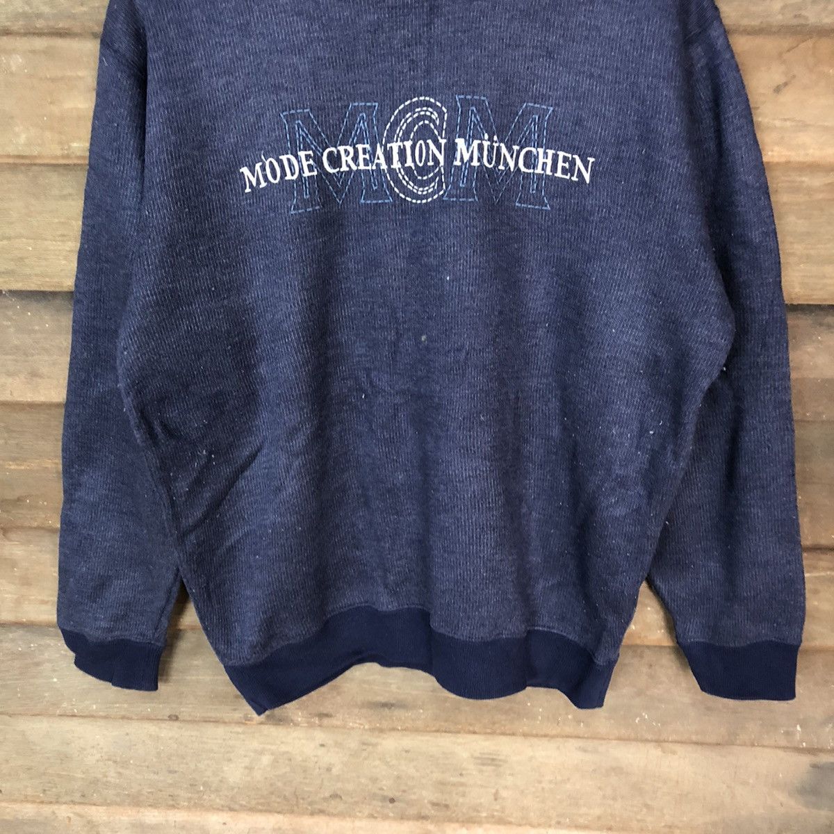 MCM × Vintage MCM Dark blue Sweathshirt #5049 Size US M / EU 48-50 / 2 - 3 Thumbnail