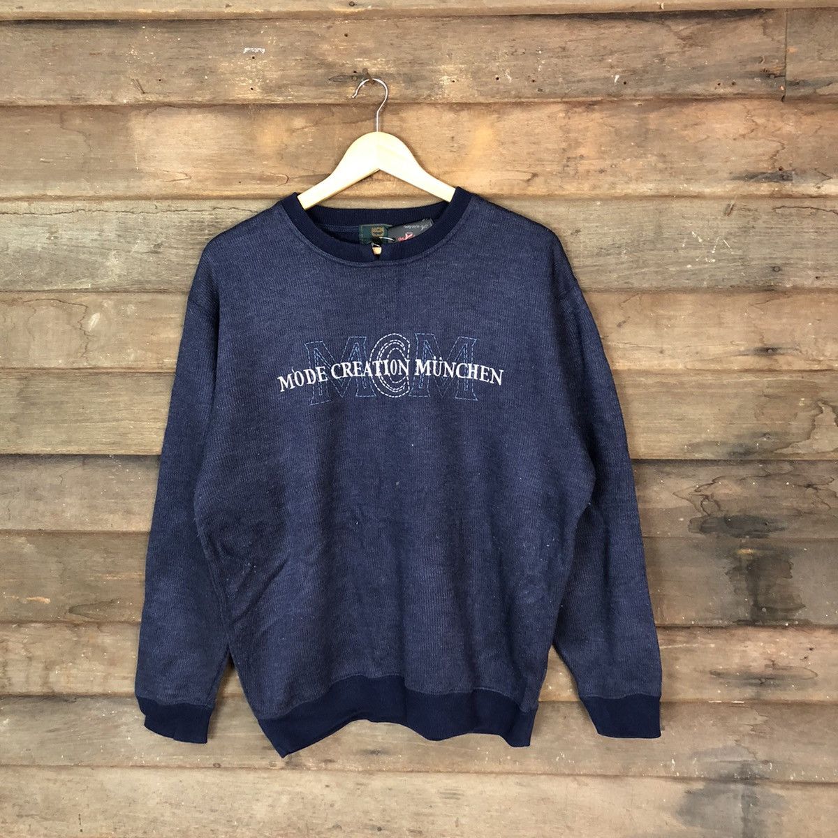 MCM × Vintage MCM Dark blue Sweathshirt #5049 Size US M / EU 48-50 / 2 - 1 Thumbnail