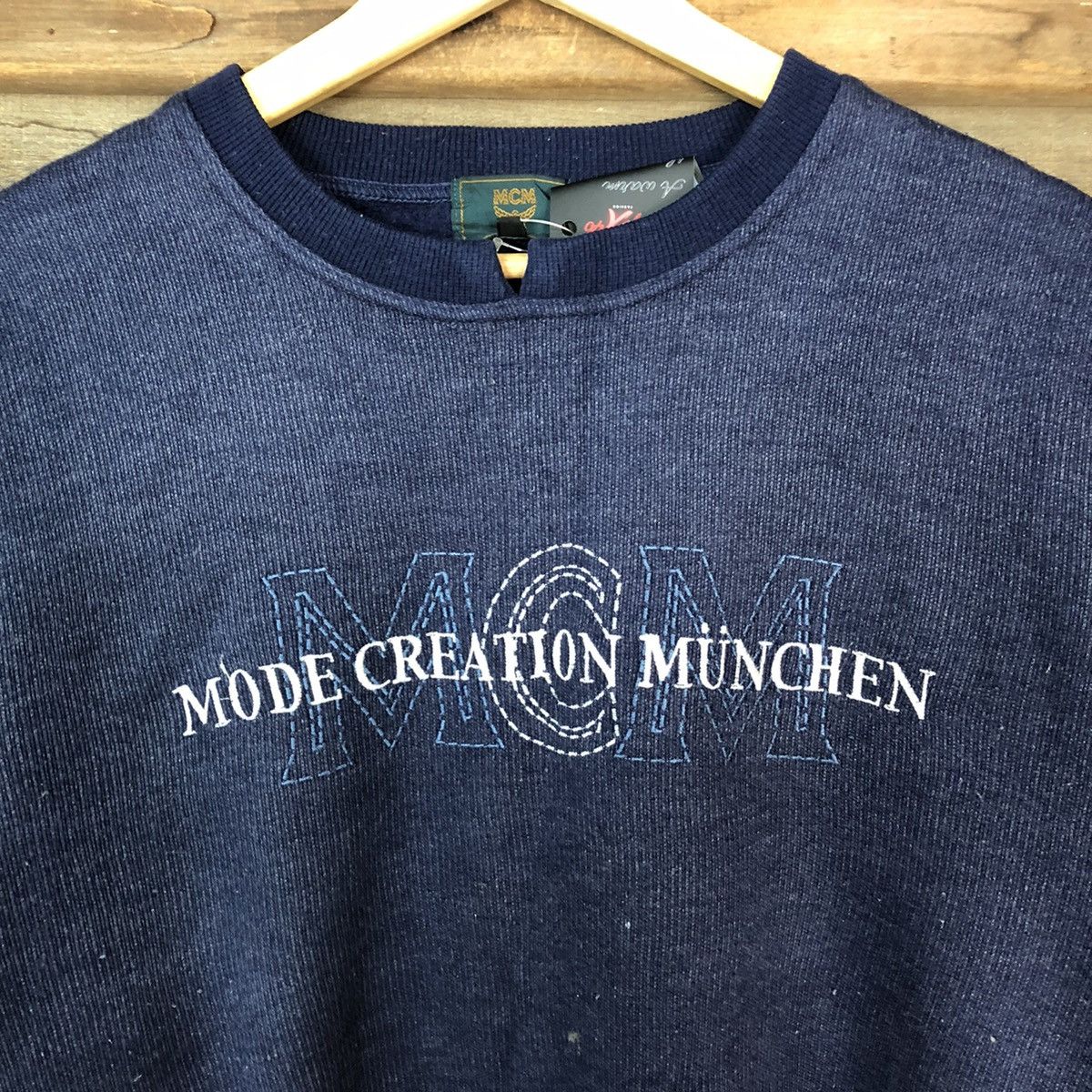 MCM × Vintage MCM Dark blue Sweathshirt #5049 Size US M / EU 48-50 / 2 - 6 Thumbnail