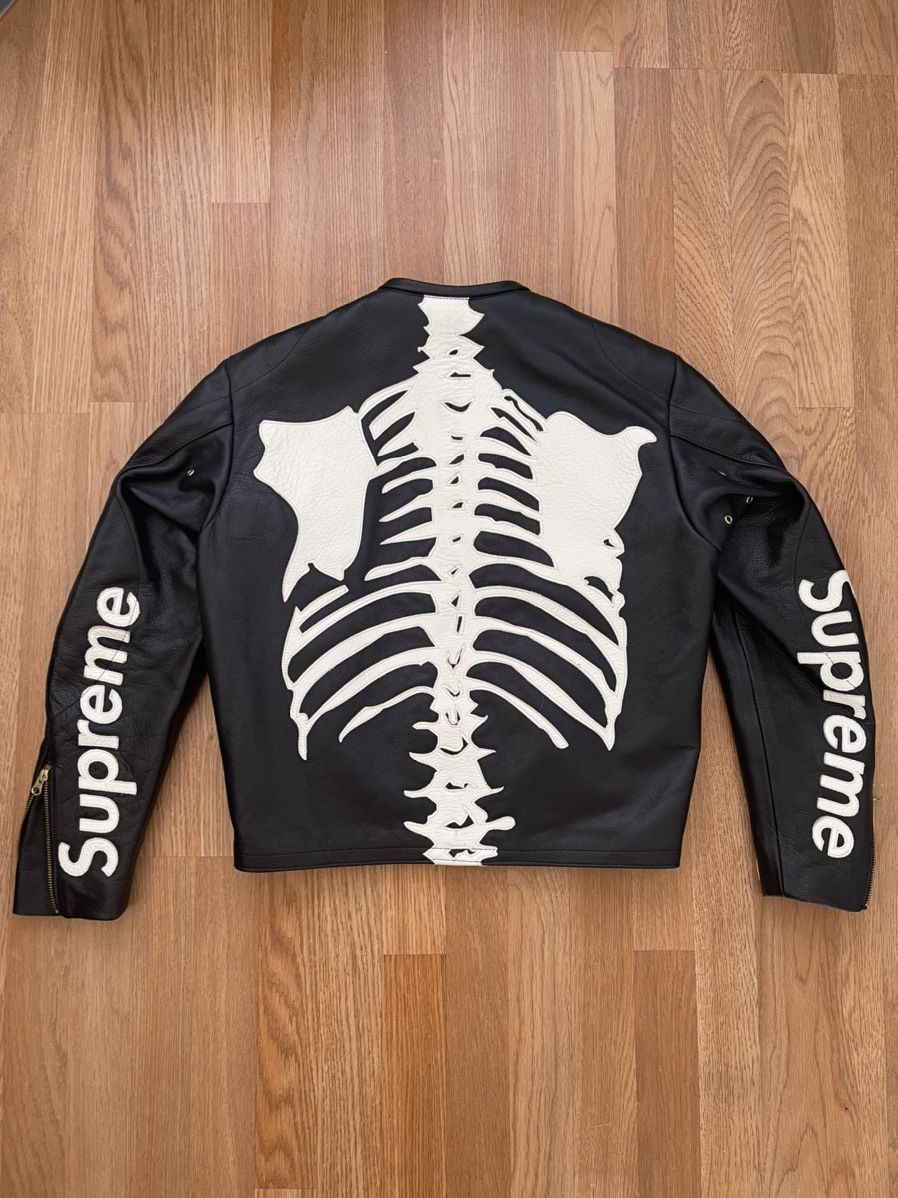 Supreme × Vanson Leathers Leather Bones Jacket FW17 | Grailed