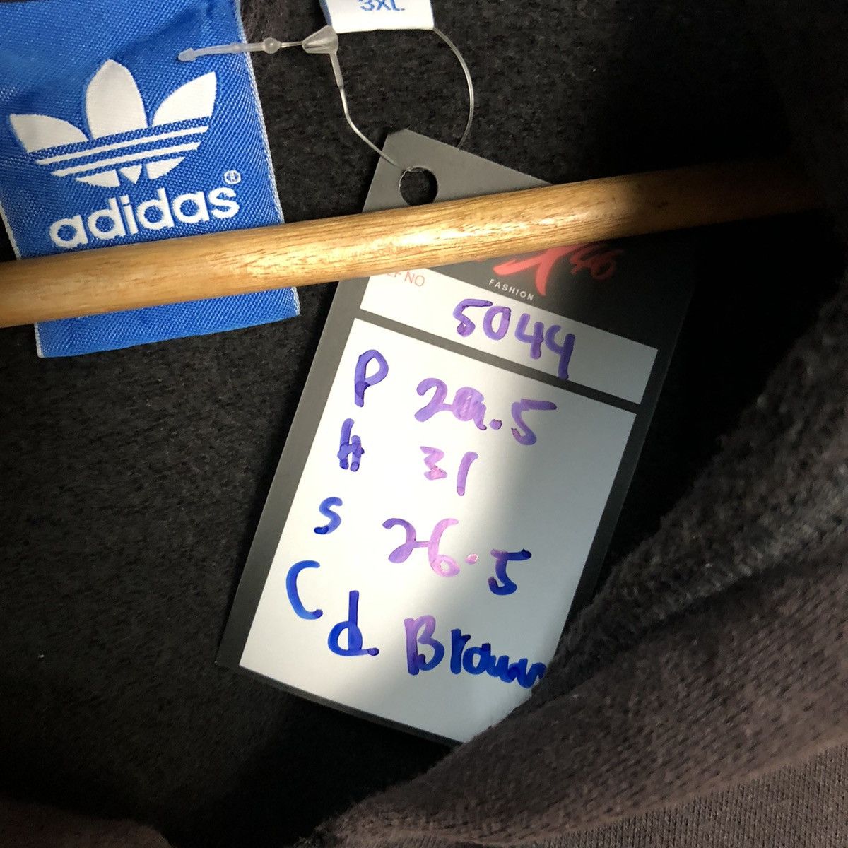 Adidas DL Adidas ultrastar vintage Dark Brown Hoodie #5044jbr Size US XXL / EU 58 / 5 - 9 Thumbnail