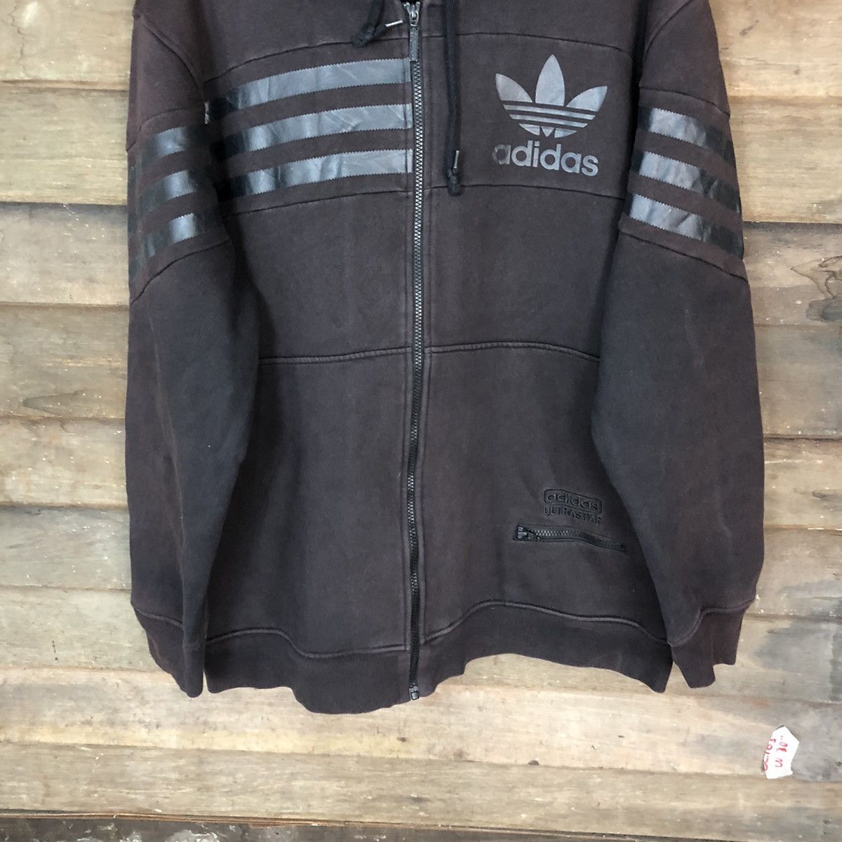 Adidas DL Adidas ultrastar vintage Dark Brown Hoodie #5044jbr Size US XXL / EU 58 / 5 - 3 Thumbnail