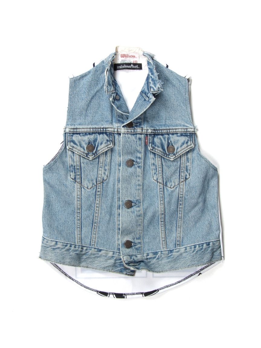 Handmade × Levi's × Wilson Vintage Levi's x Wilson x Minimarket Reworked Denim Vest Size US XS / EU 42 / 0 - 1 Thumbnail