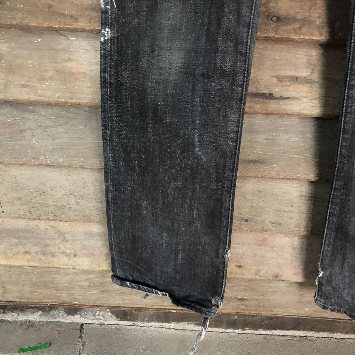 Takeo Kikuchi Takeo Kikuchi Black distressed Denim Pants #5153 Size US 32 / EU 48 - 6 Thumbnail