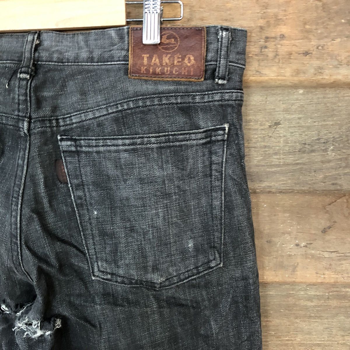 Takeo Kikuchi Takeo Kikuchi Black distressed Denim Pants #5153 Size US 32 / EU 48 - 12 Thumbnail