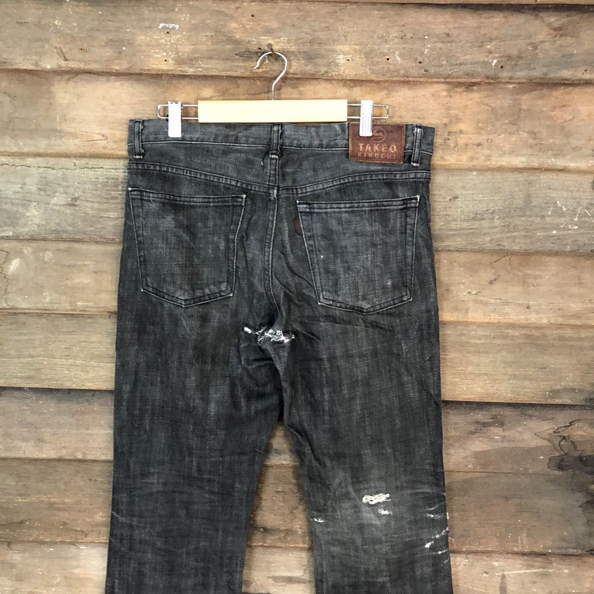 Takeo Kikuchi Takeo Kikuchi Black distressed Denim Pants #5153 Size US 32 / EU 48 - 9 Thumbnail