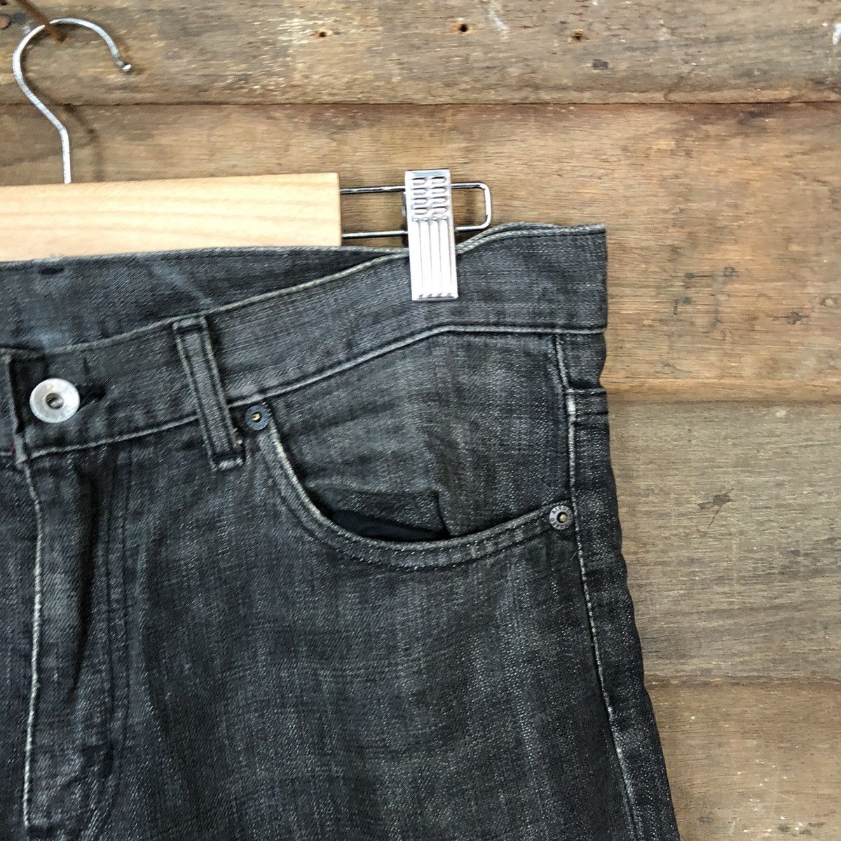 Takeo Kikuchi Takeo Kikuchi Black distressed Denim Pants #5153 Size US 32 / EU 48 - 5 Thumbnail