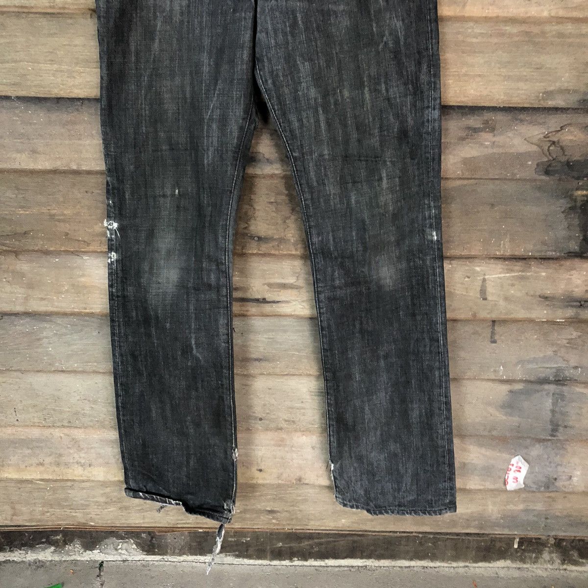 Takeo Kikuchi Takeo Kikuchi Black distressed Denim Pants #5153 Size US 32 / EU 48 - 3 Thumbnail