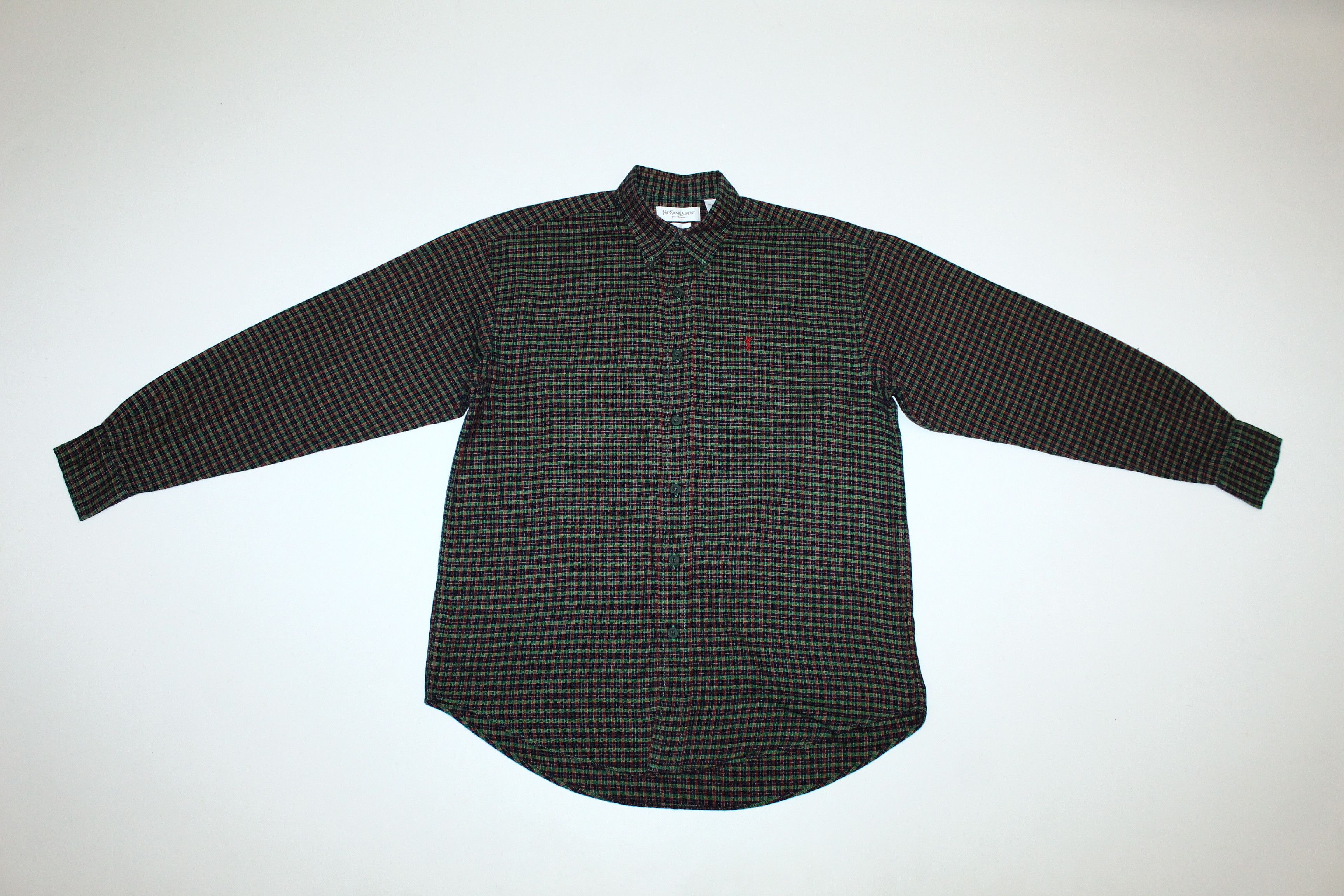 Yves Saint Laurent Vintage Yves Saint Laurent Plaid Flannel Shirt Size US M / EU 48-50 / 2 - 4 Thumbnail