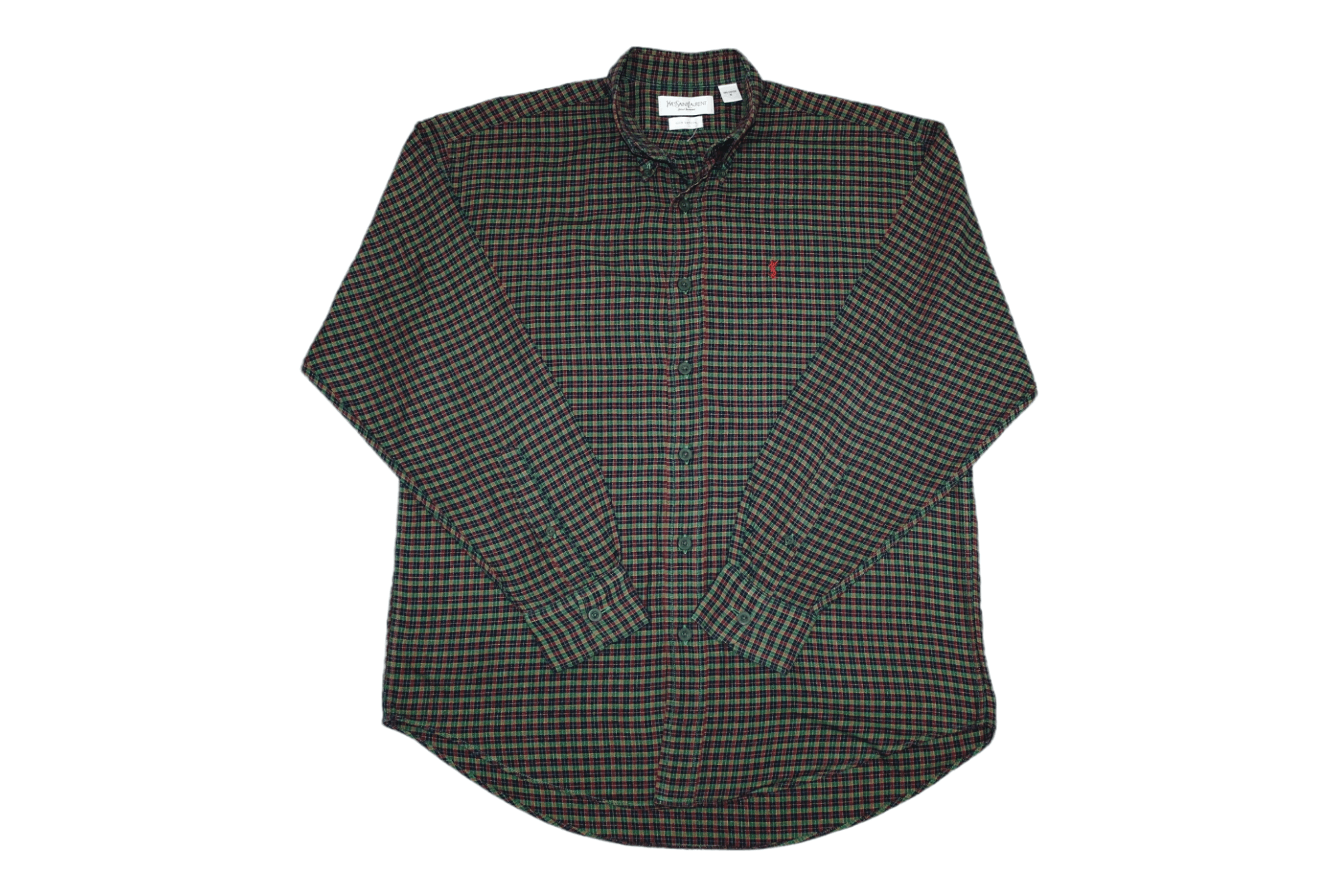 Yves Saint Laurent Vintage Yves Saint Laurent Plaid Flannel Shirt Size US M / EU 48-50 / 2 - 1 Thumbnail