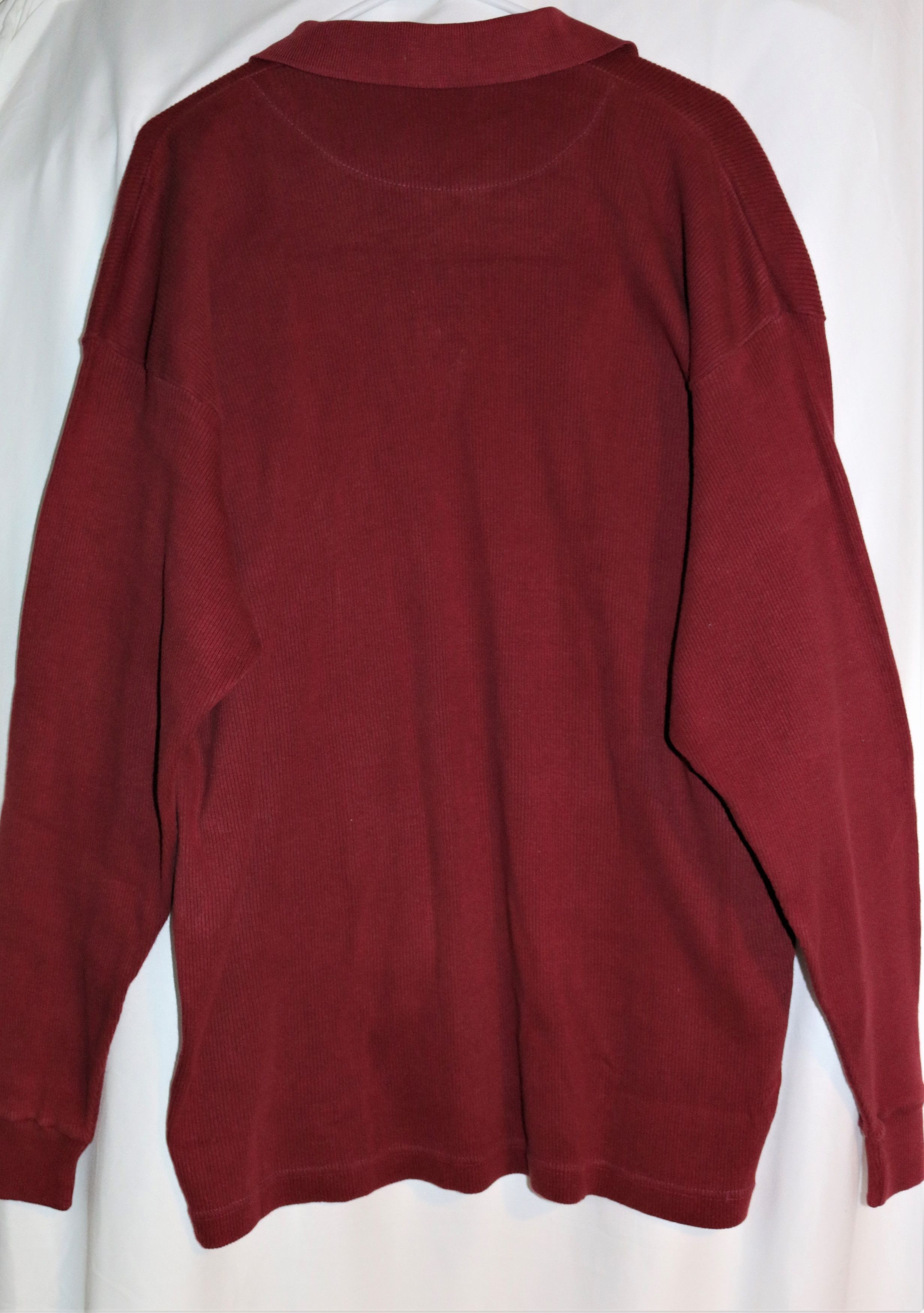Other Zipcode Vintage Long Sleeve Knit Collared Shirt 100% Cotton Size XL / US 12-14 / IT 48-50 - 5 Thumbnail