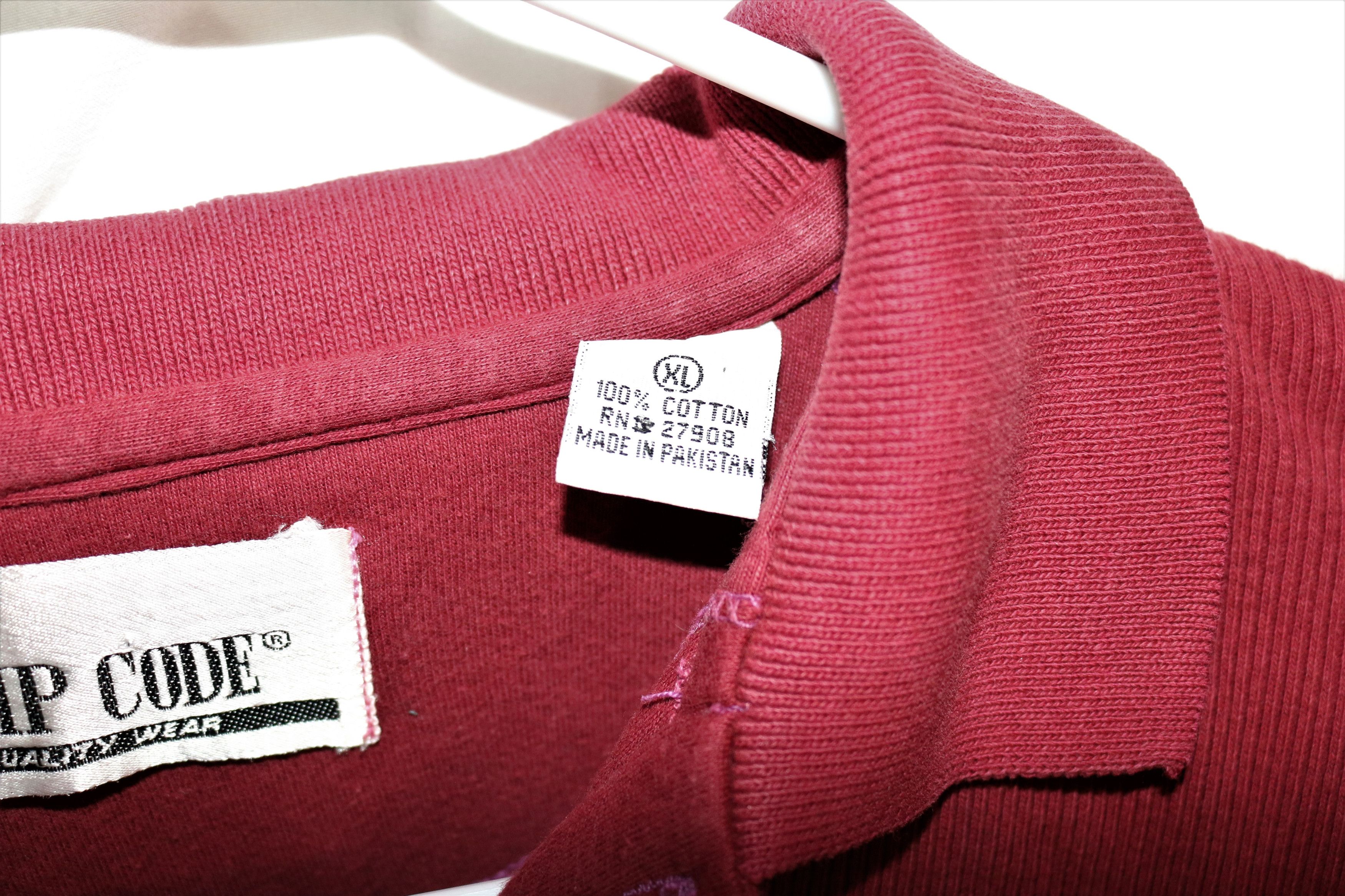 Other Zipcode Vintage Long Sleeve Knit Collared Shirt 100% Cotton Size XL / US 12-14 / IT 48-50 - 6 Thumbnail