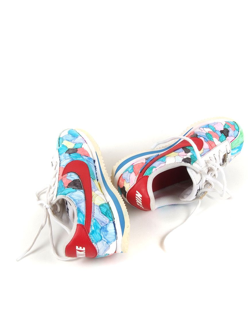 Nike Custom Hand Paint Nike Cortez Low Tops Size US 7 / IT 37 - 2 Thumbnail