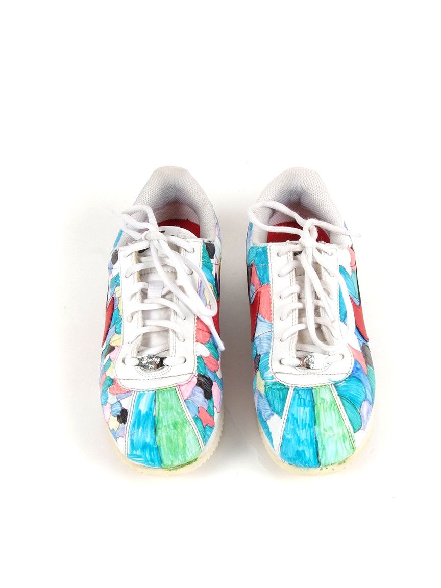 Nike Custom Hand Paint Nike Cortez Low Tops Size US 7 / IT 37 - 3 Thumbnail