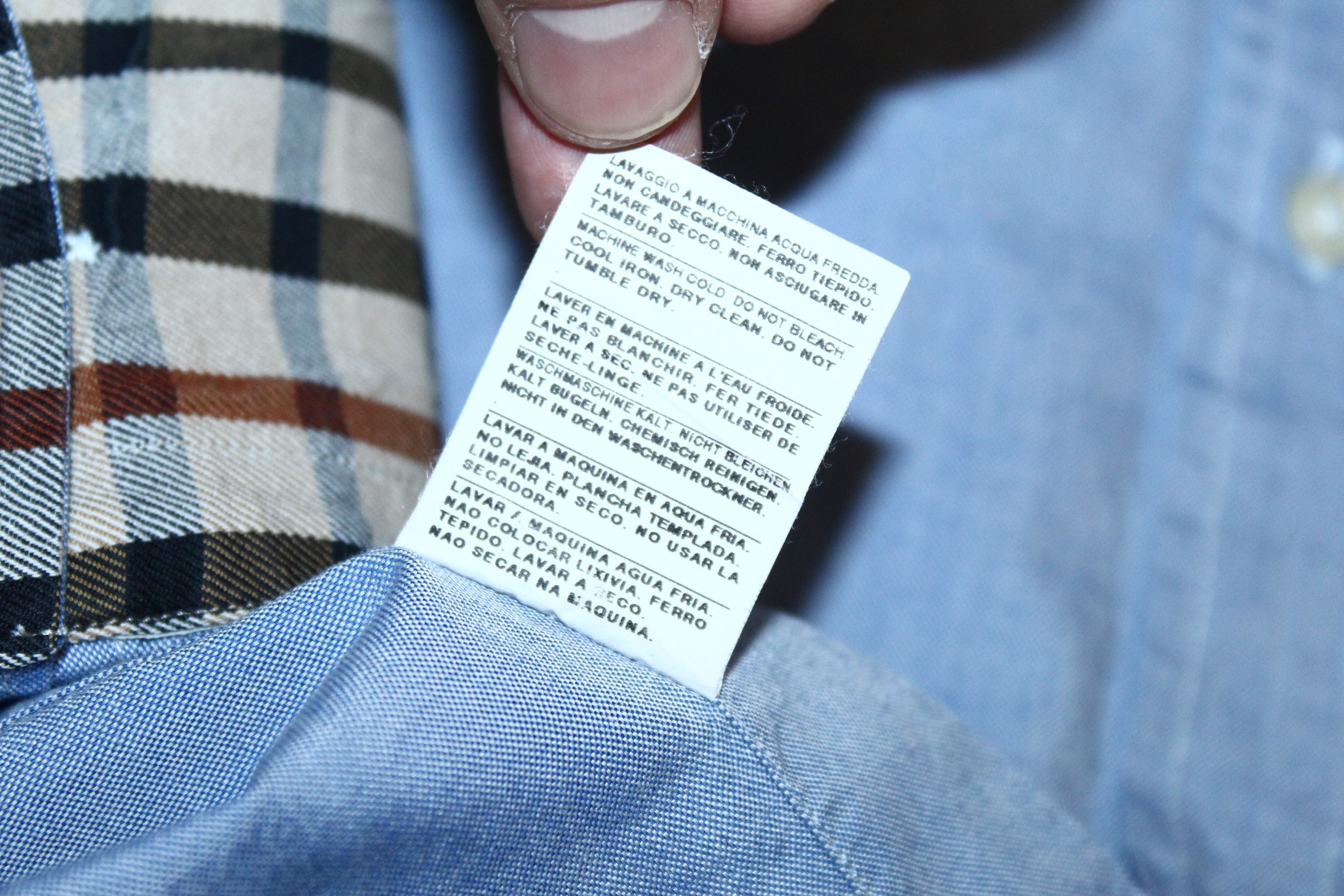 DAKS Daks London Signatured Country Check Line Oxford Shirt Size US M / EU 48-50 / 2 - 8 Thumbnail