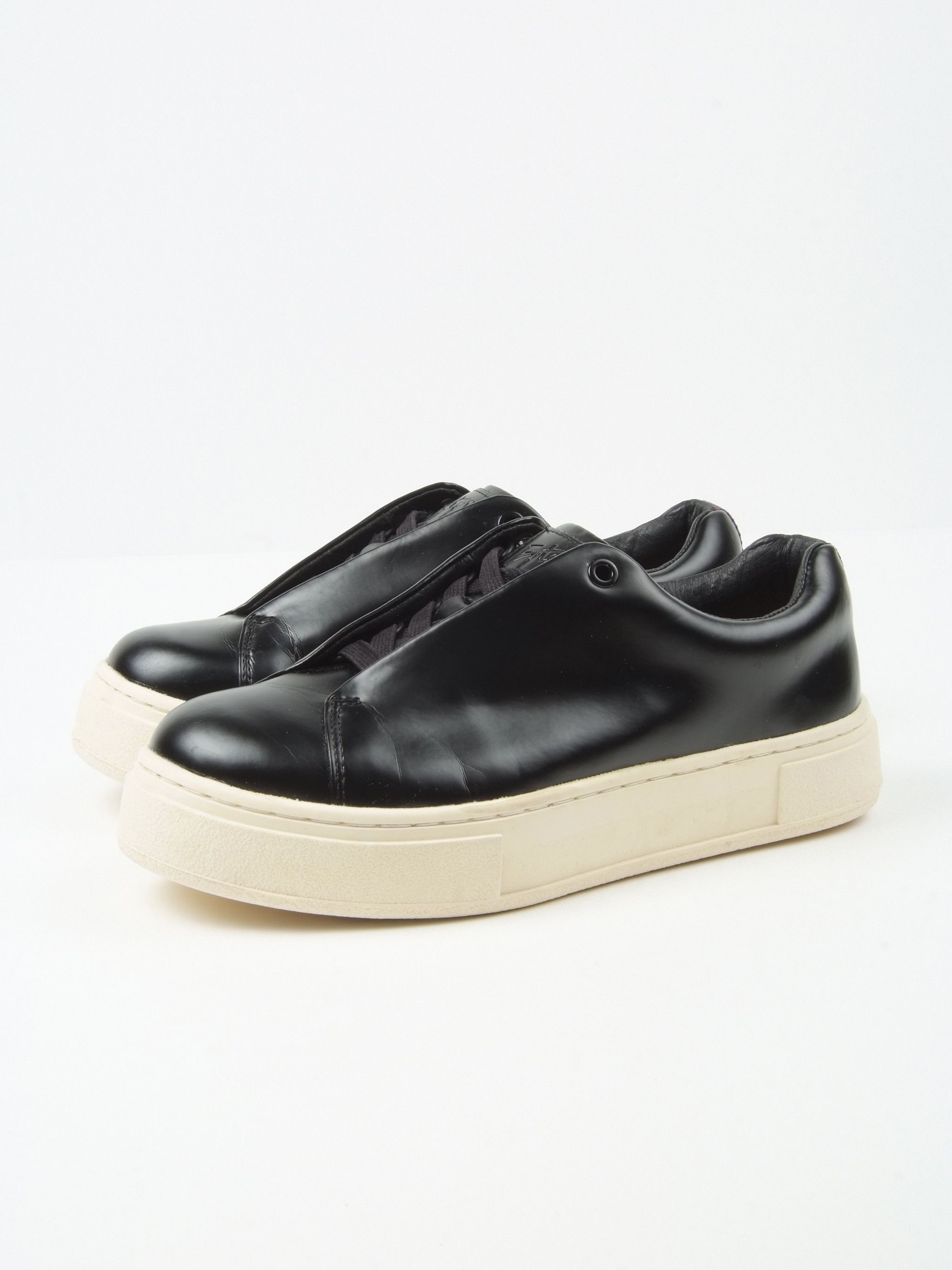 Eytys Doja Black Leather Sneakers