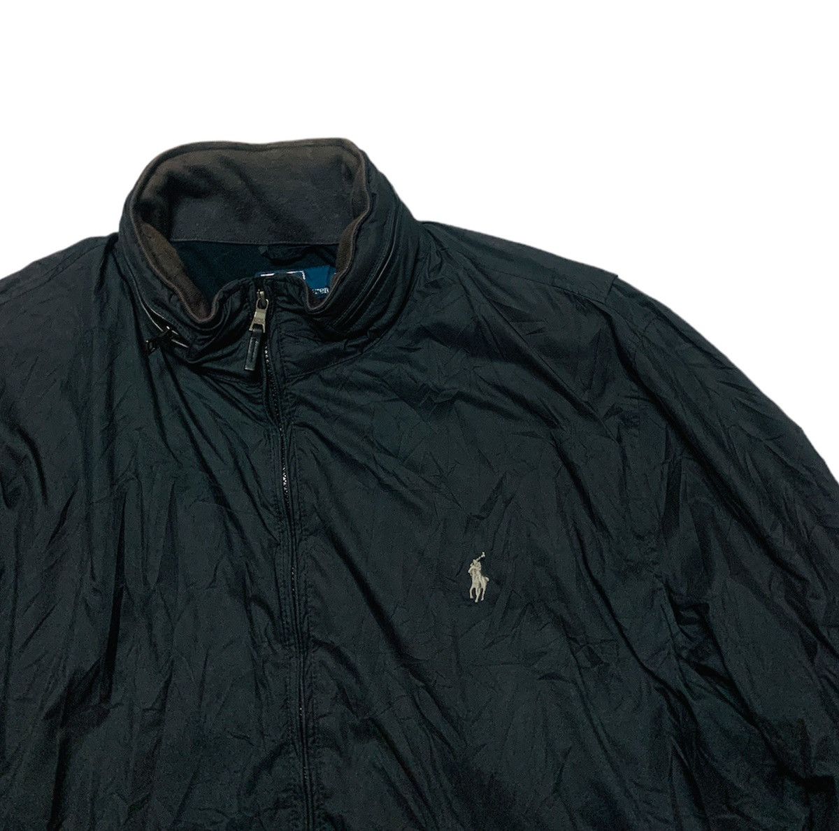 Vintage 90s POLO RL FLEECE LINING NYLON HOODIE JACKET Size US XXL / EU 58 / 5 - 5 Thumbnail