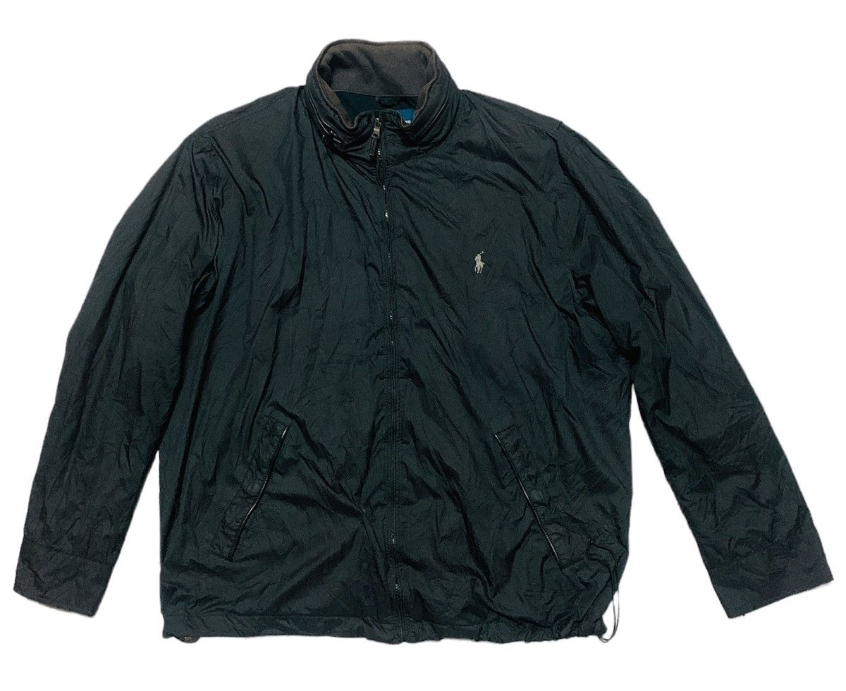 Vintage 90s POLO RL FLEECE LINING NYLON HOODIE JACKET Size US XXL / EU 58 / 5 - 2 Thumbnail