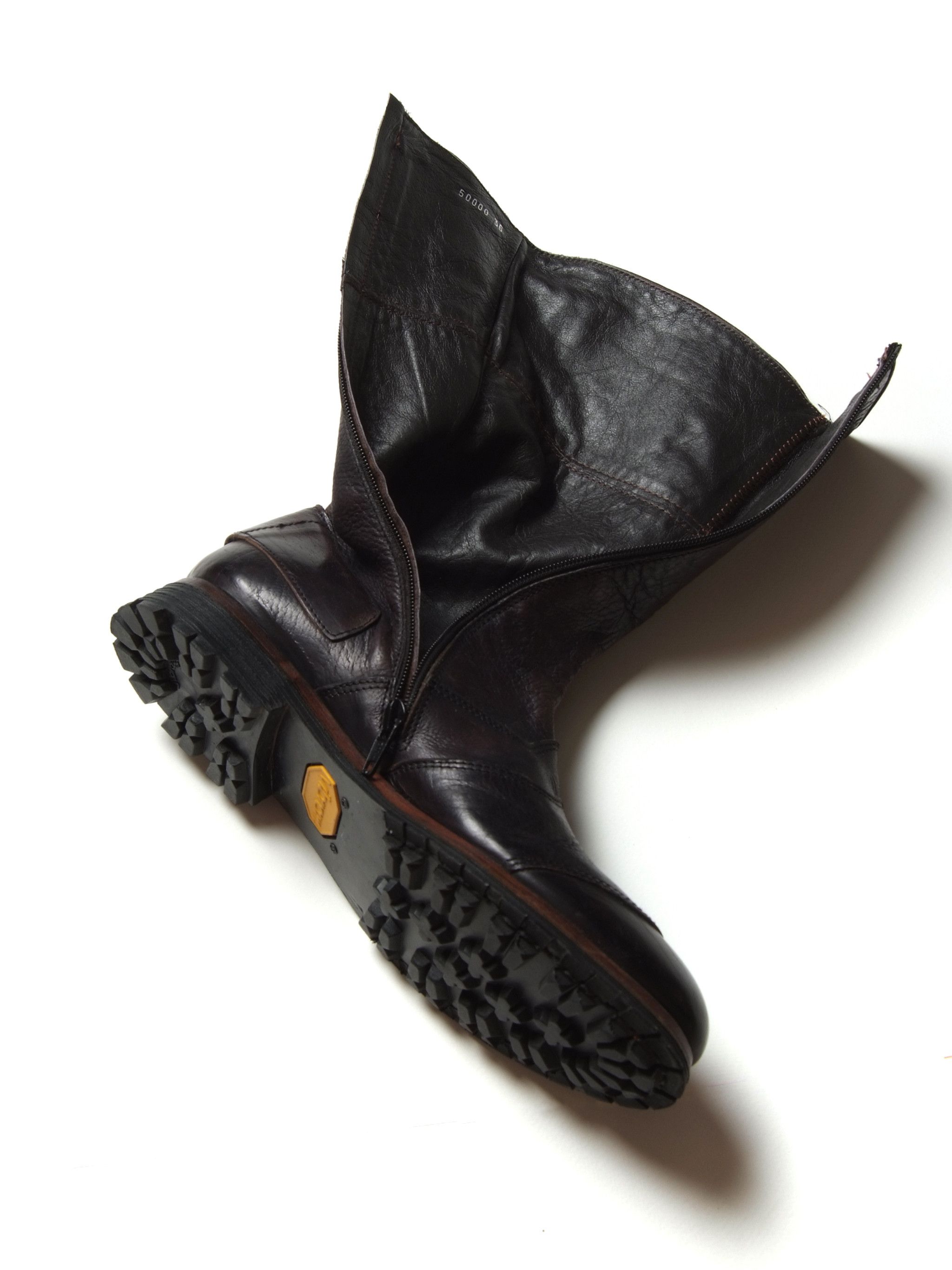 Officine Creative SHOTO Leather Zip Combat Vibram Outsole Boots (36) Size US 6 / IT 36 - 7 Thumbnail