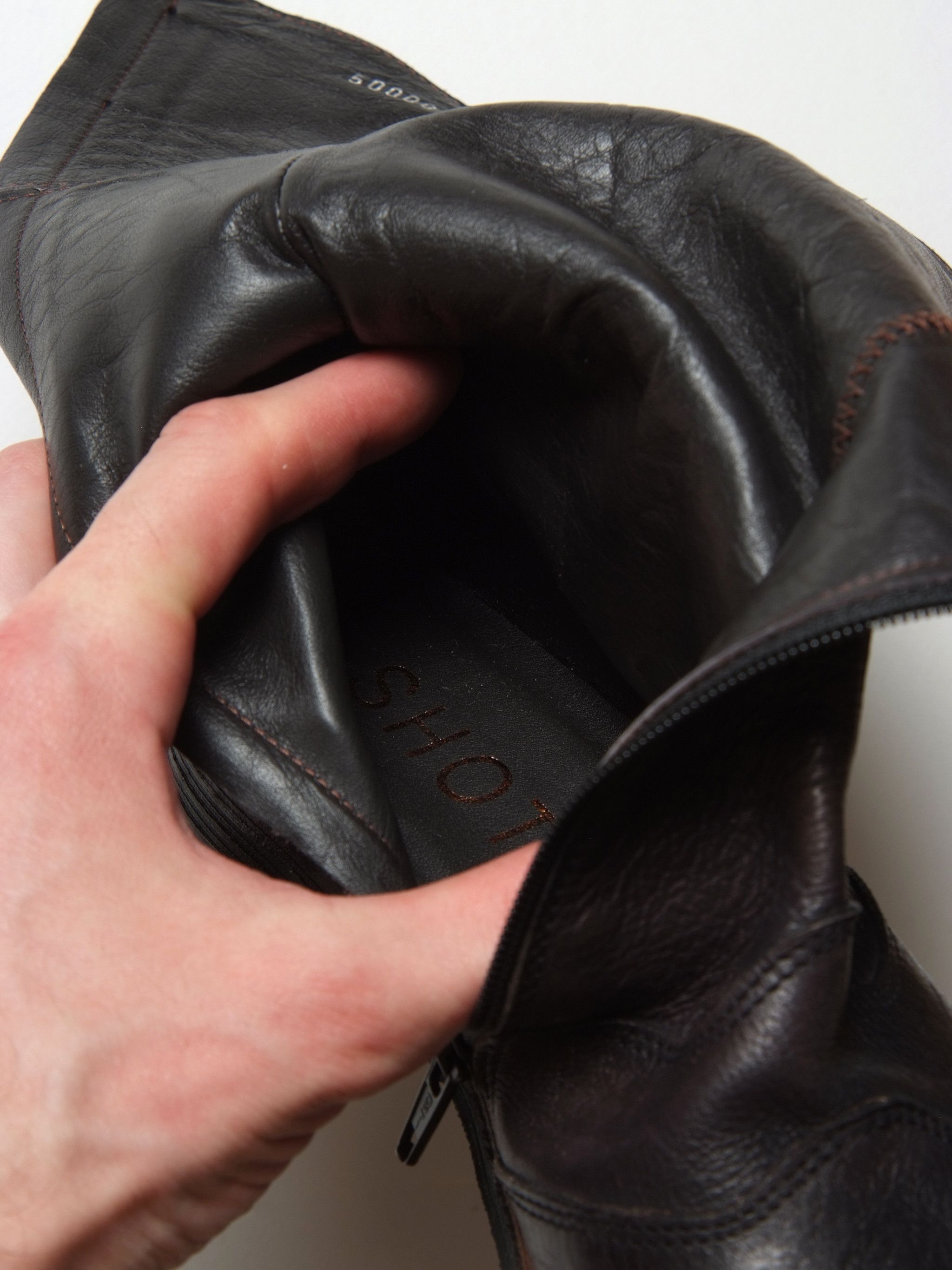 Officine Creative SHOTO Leather Zip Combat Vibram Outsole Boots (36) Size US 6 / IT 36 - 5 Thumbnail