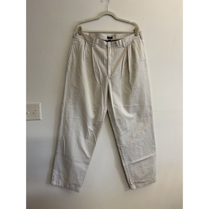 Izod Izod Men’s Pleated Front Beige Chinos 100 Cotton Khaki Pants Size
