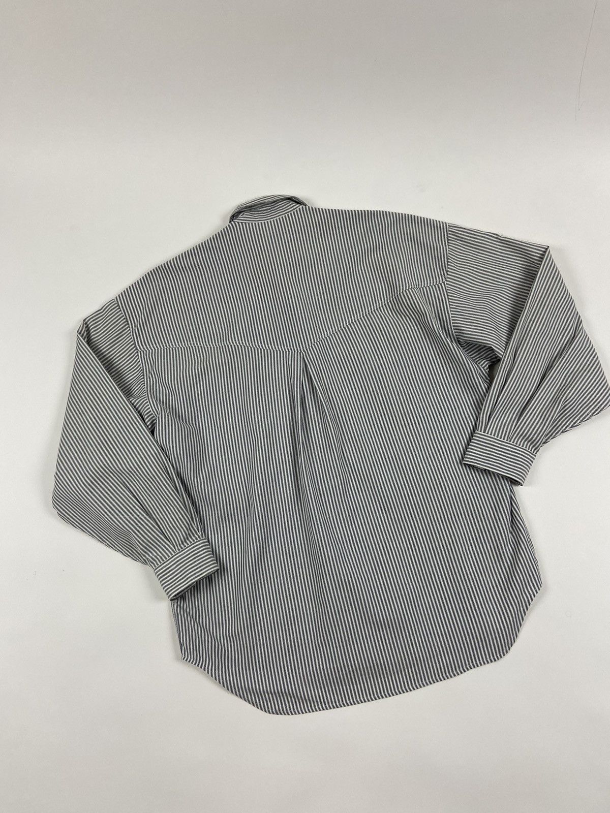 Versace Rare Versace Jeans Couture Striped Heavy Cotton Shirt Size US M / EU 48-50 / 2 - 7 Thumbnail