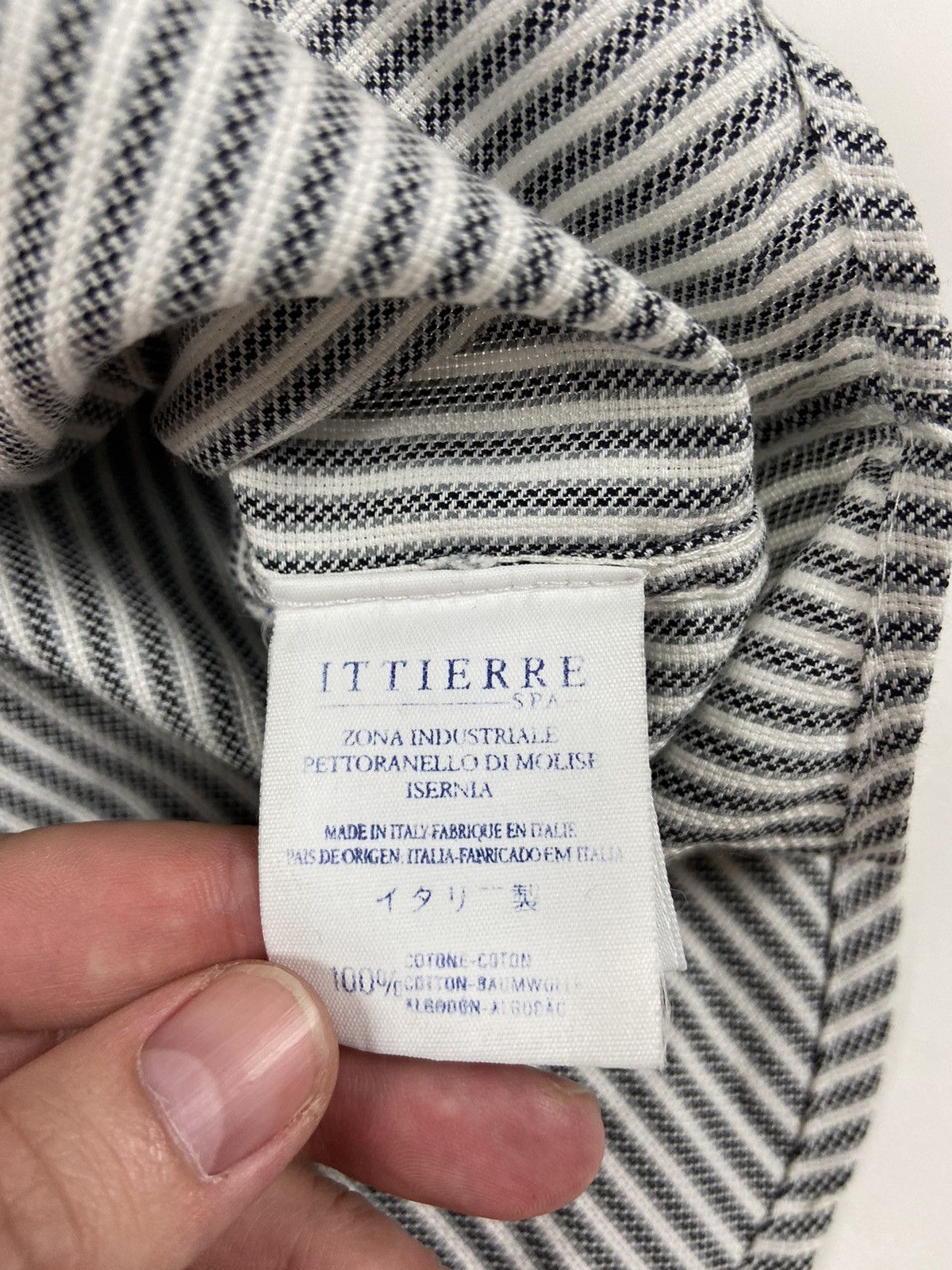 Versace Rare Versace Jeans Couture Striped Heavy Cotton Shirt Size US M / EU 48-50 / 2 - 9 Thumbnail