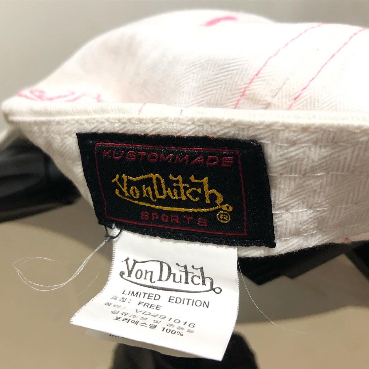 Vintage × Von Dutch Limited edition Von Dutch pink stitch Hats Size ONE SIZE - 6 Thumbnail