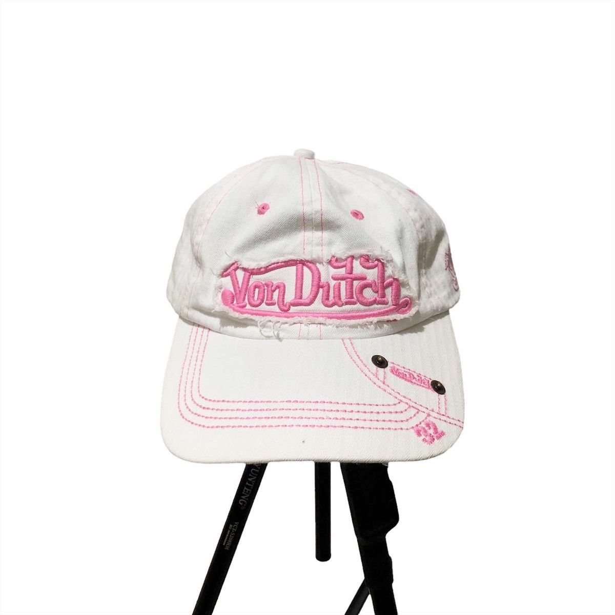 Vintage × Von Dutch Limited edition Von Dutch pink stitch Hats Size ONE SIZE - 1 Thumbnail