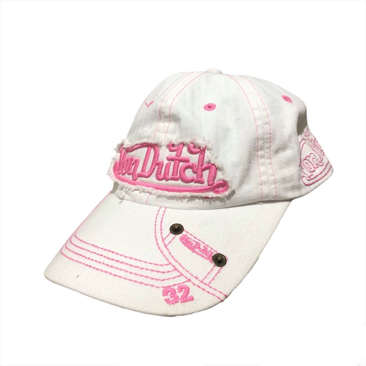 Vintage × Von Dutch Limited edition Von Dutch pink stitch Hats Size ONE SIZE - 2 Thumbnail