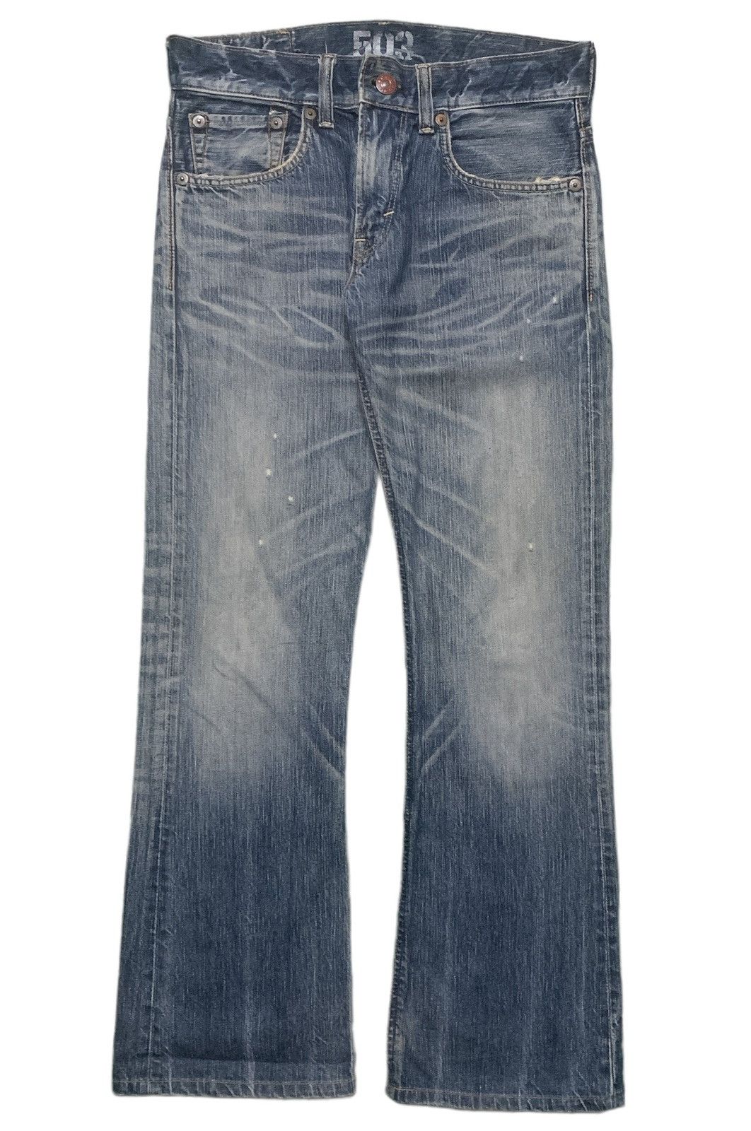 Vintage Brand Edwin Blue Trip Lot 503 Distressed Jeans 2000s