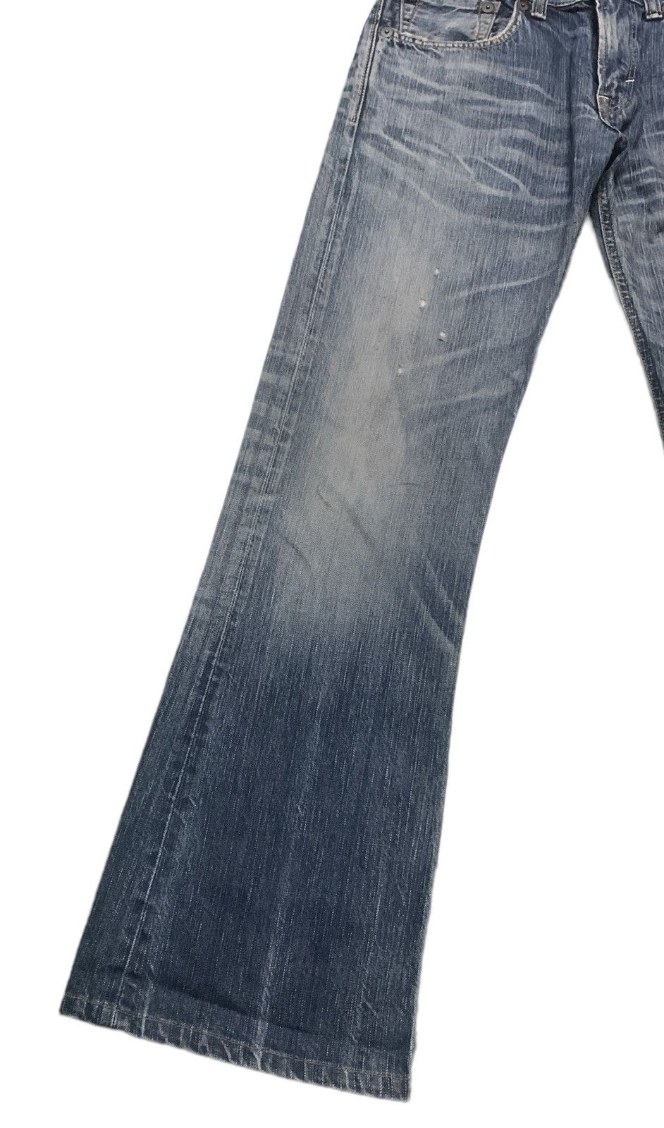 Edwin Vintage Brand Edwin Blue Trip Lot 503 Distressed Jeans 2000s Size US 34 / EU 50 - 3 Thumbnail