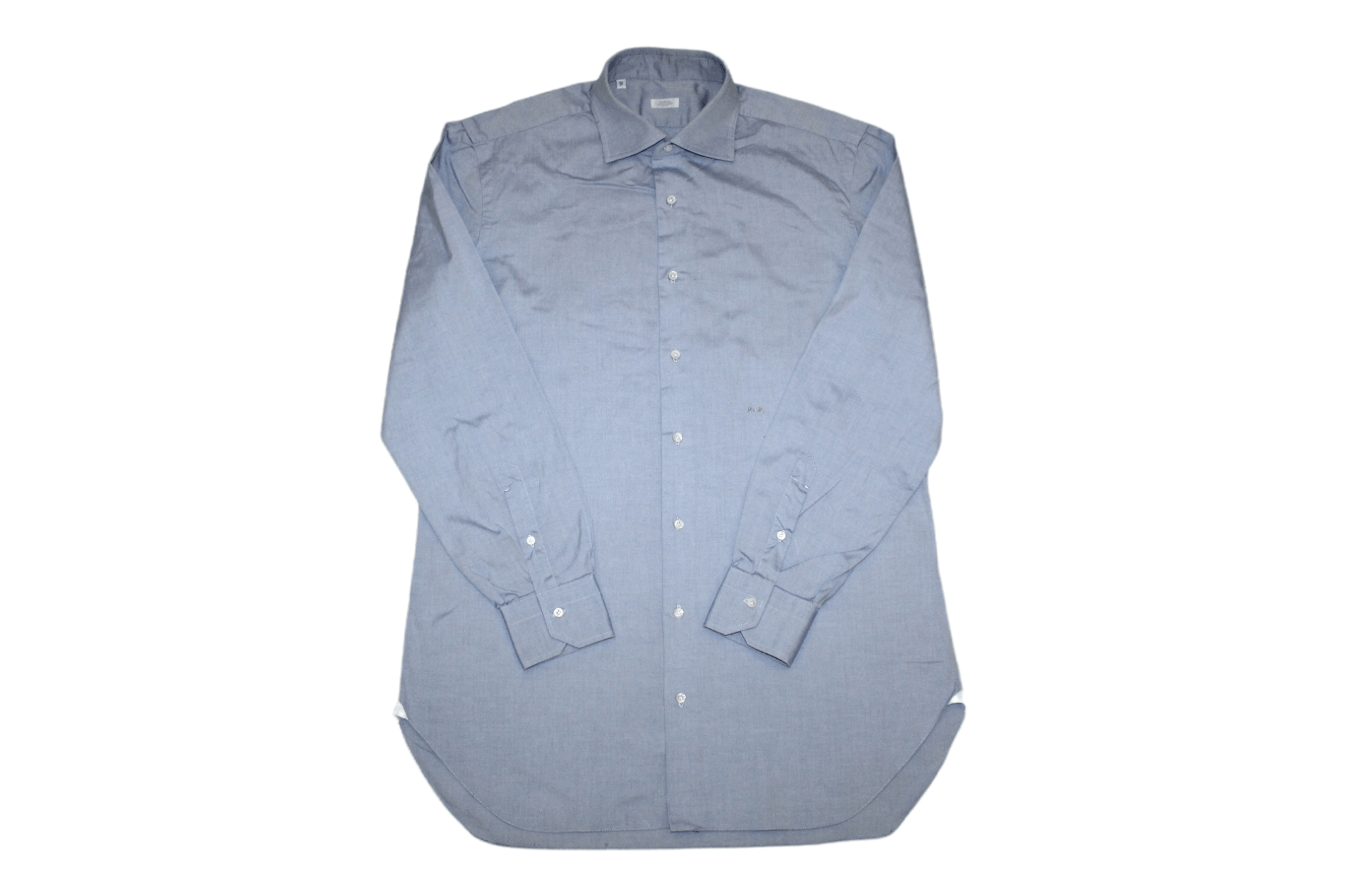Barba Napoli Barba Napoli Signatured Semi-Cutaway Bespoke Dress Shirt Size 44L - 1 Thumbnail