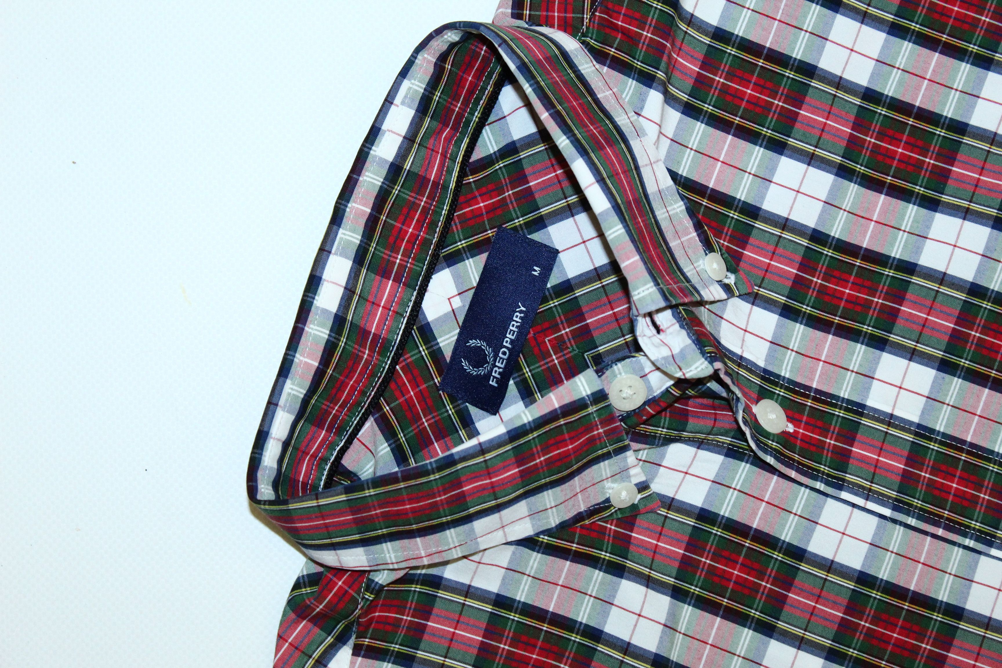 Fred Perry Fred Perry Casual Classic Logo Embroidery Tartan Shirt Size US M / EU 48-50 / 2 - 4 Thumbnail
