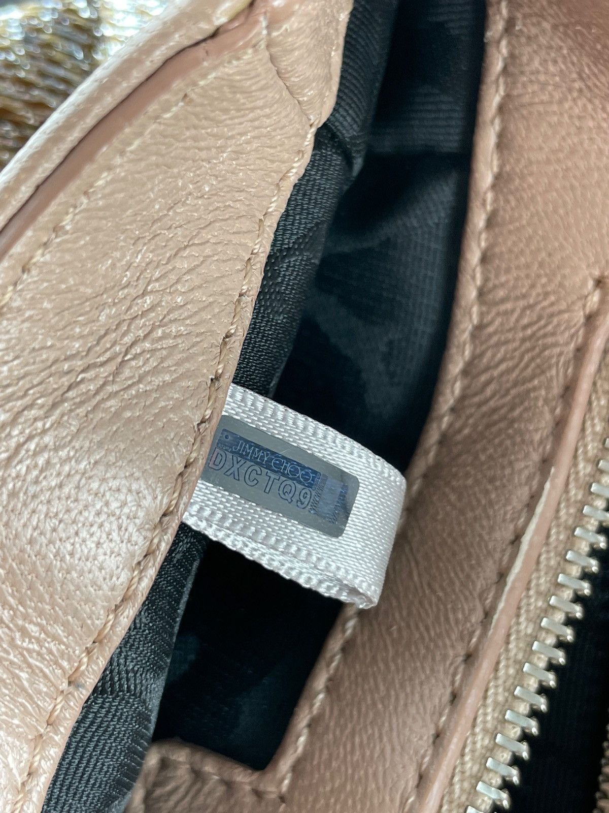 Jimmy Choo Jimmy Choo Glitter Ruby Champagne Crossbody Bag Size ONE SIZE - 16 Thumbnail