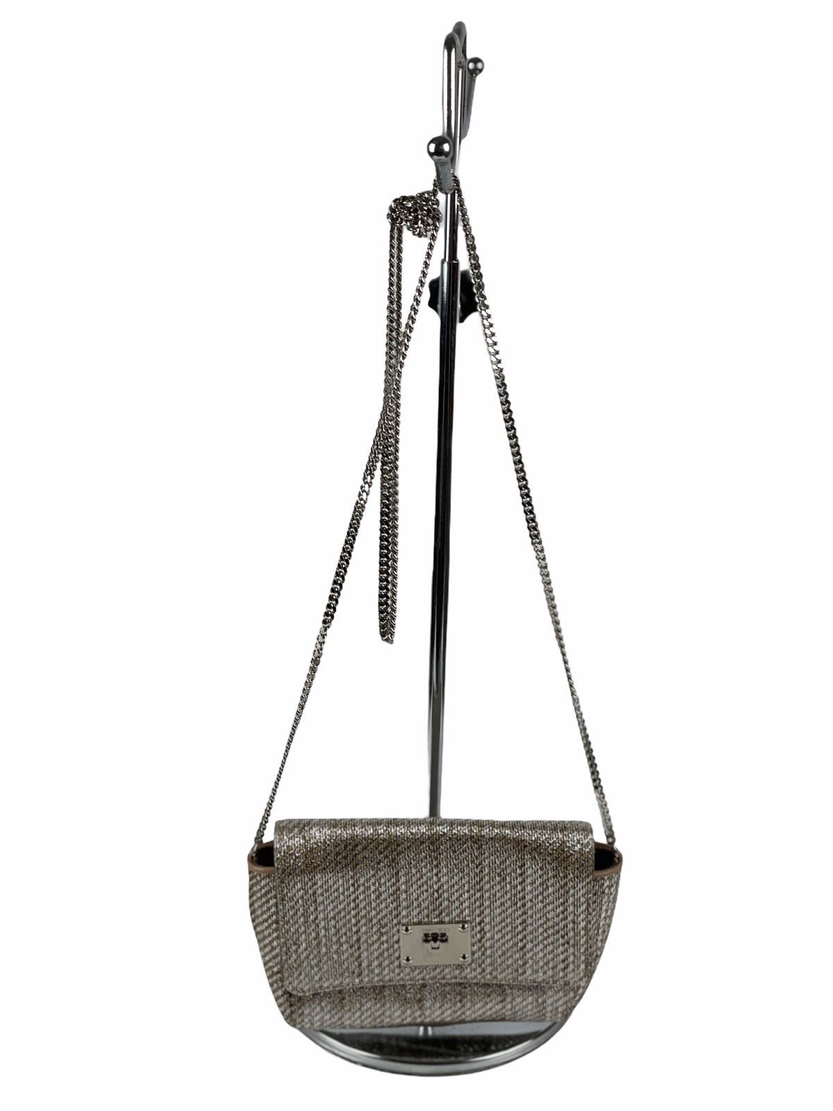 Jimmy Choo Jimmy Choo Glitter Ruby Champagne Crossbody Bag Size ONE SIZE - 2 Thumbnail