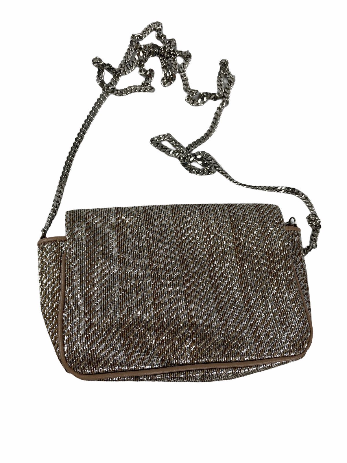 Jimmy Choo Jimmy Choo Glitter Ruby Champagne Crossbody Bag Size ONE SIZE - 8 Thumbnail