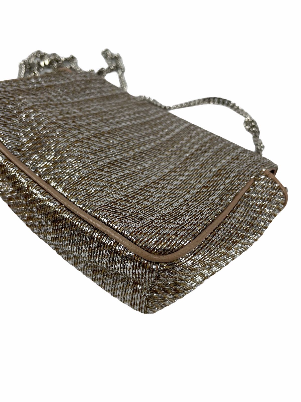 Jimmy Choo Jimmy Choo Glitter Ruby Champagne Crossbody Bag Size ONE SIZE - 6 Thumbnail