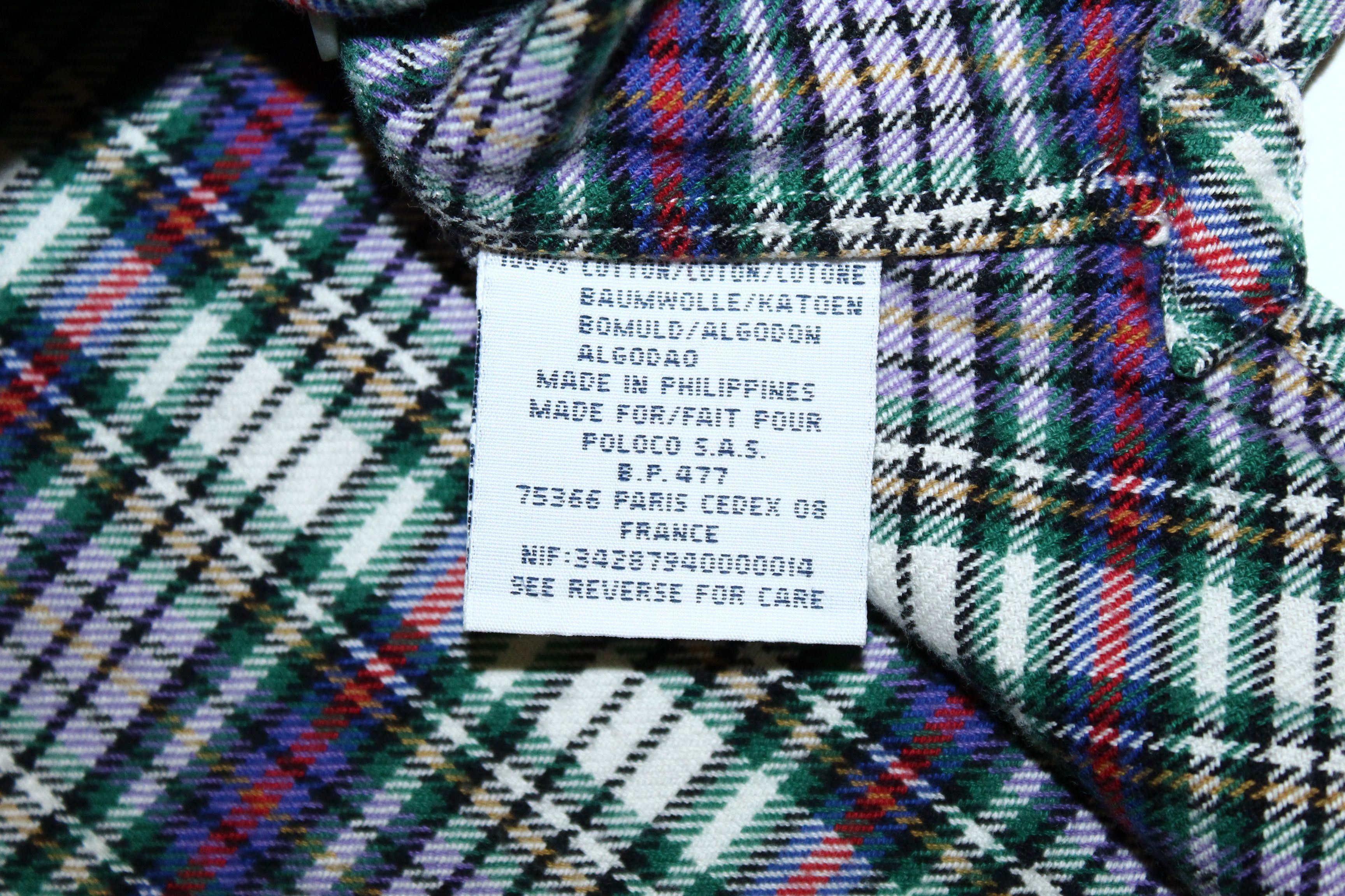 Polo Ralph Lauren 💥 Polo Ralph Lauren Emmet Band Popover Rugged Flannel Shirt Size US XXL / EU 58 / 5 - 7 Thumbnail