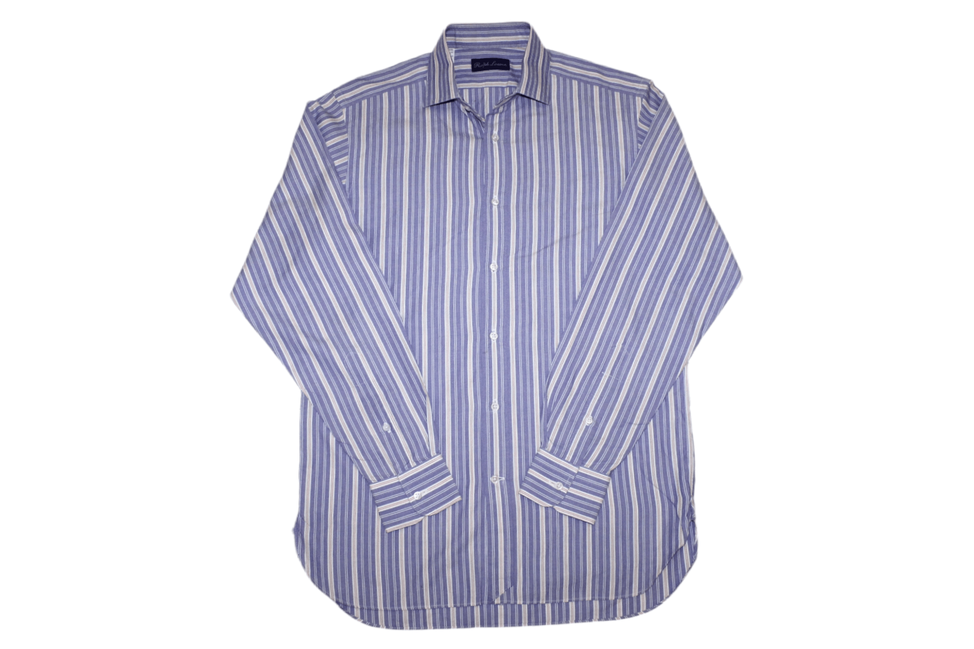 Ralph Lauren Purple Label Ralph Lauren Purple Label Striped Cutaway Collar Twill Shirt Size US L / EU 52-54 / 3 - 1 Thumbnail