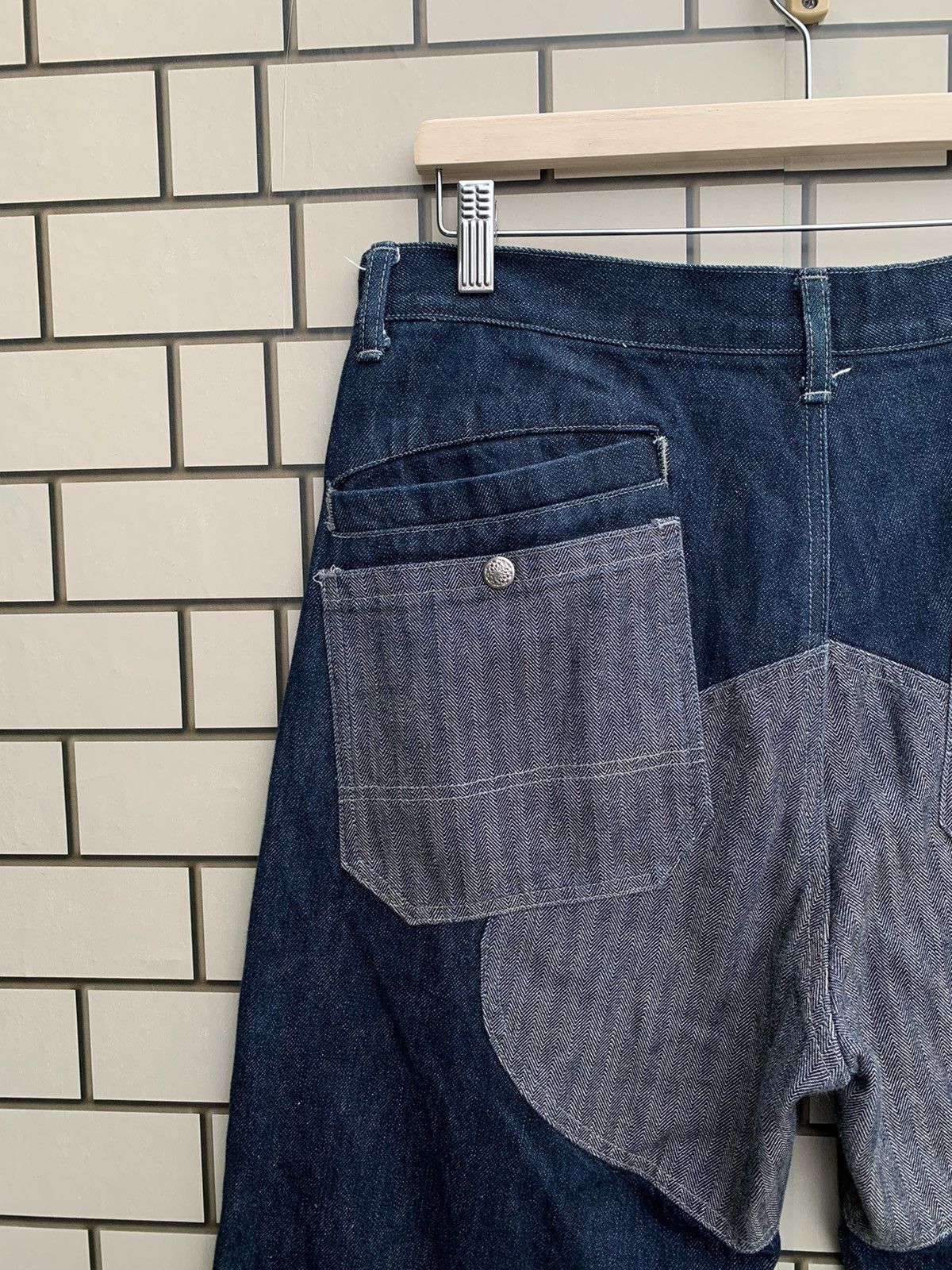 If Six Was Nine × Japanese Brand 🔥Japanese Brand Sequen Double Knee Carpenter Denim Pants Size US 34 / EU 50 - 10 Thumbnail